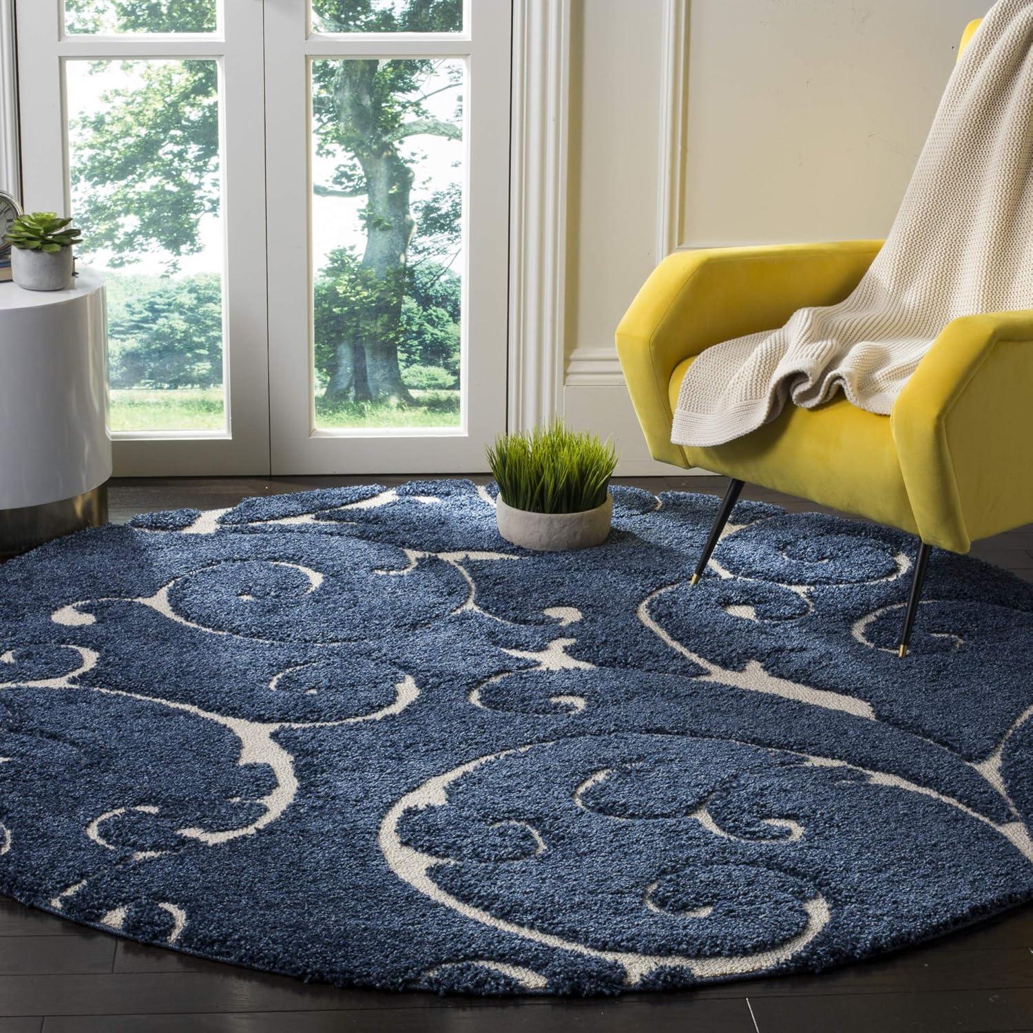 Florida Shag SG455 Power Loomed Area Rug  - Safavieh