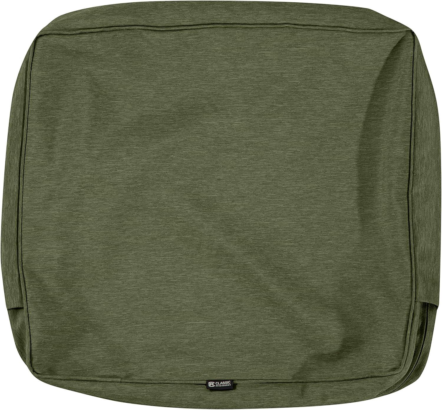 Classic Accessories 19"x20" Montlake Water Resistant Patio Lounge Back Cushion Solid - Heather Fern Green: Zippered, Polyurethane Foam Filled