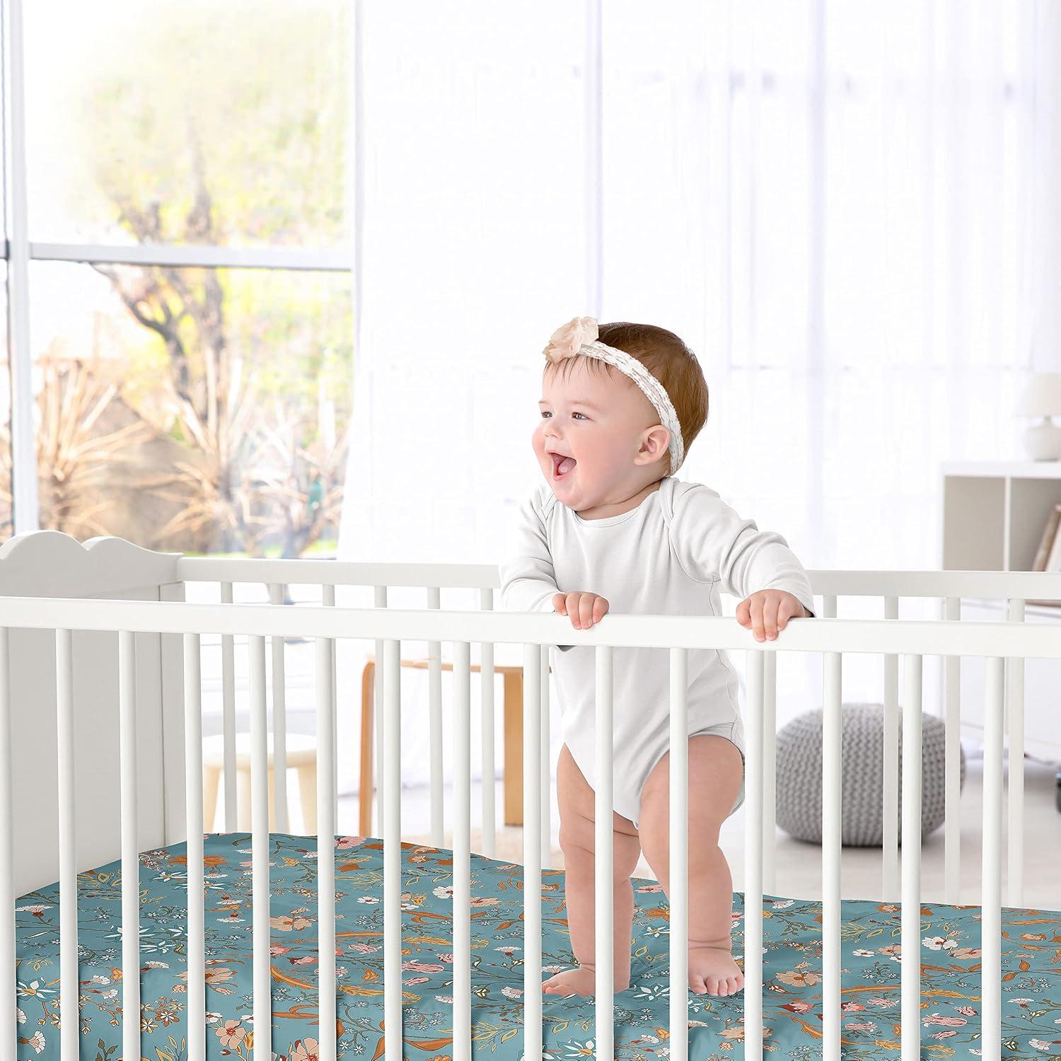 Sweet Jojo Designs Boho Floral Wildflower Fitted Crib Sheet by Sweet Jojo Designs