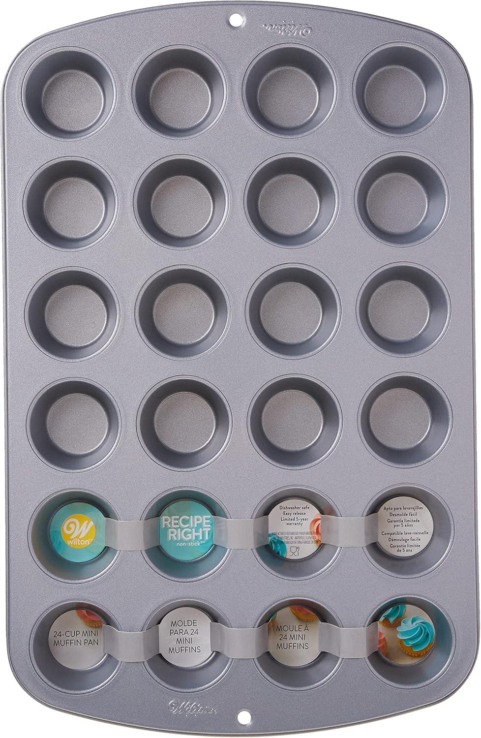 Non-Stick 24-Cup Mini Round Muffin Pan