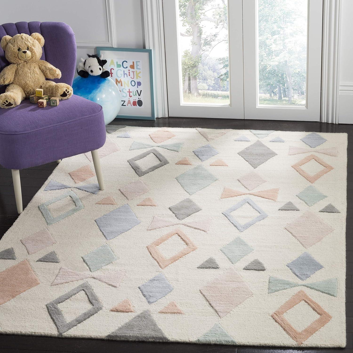 Safavieh Kids SFK901 Hand Tufted Area Rug  - Safavieh