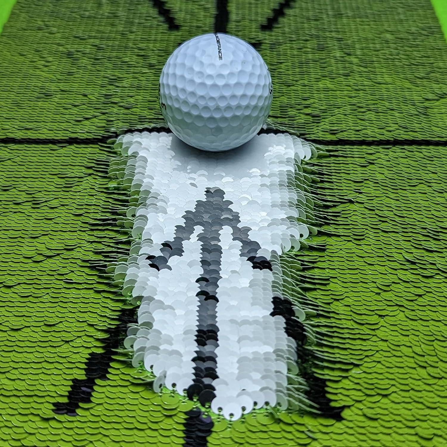 Birdie Bath Birdie Golf: Birdie Mat - Pro Premium Swing Training Mat, Analyze Swing Path & Ball Impact, Portable, Indoor & Outdoor, 19.25x12.3" Sports Accessory