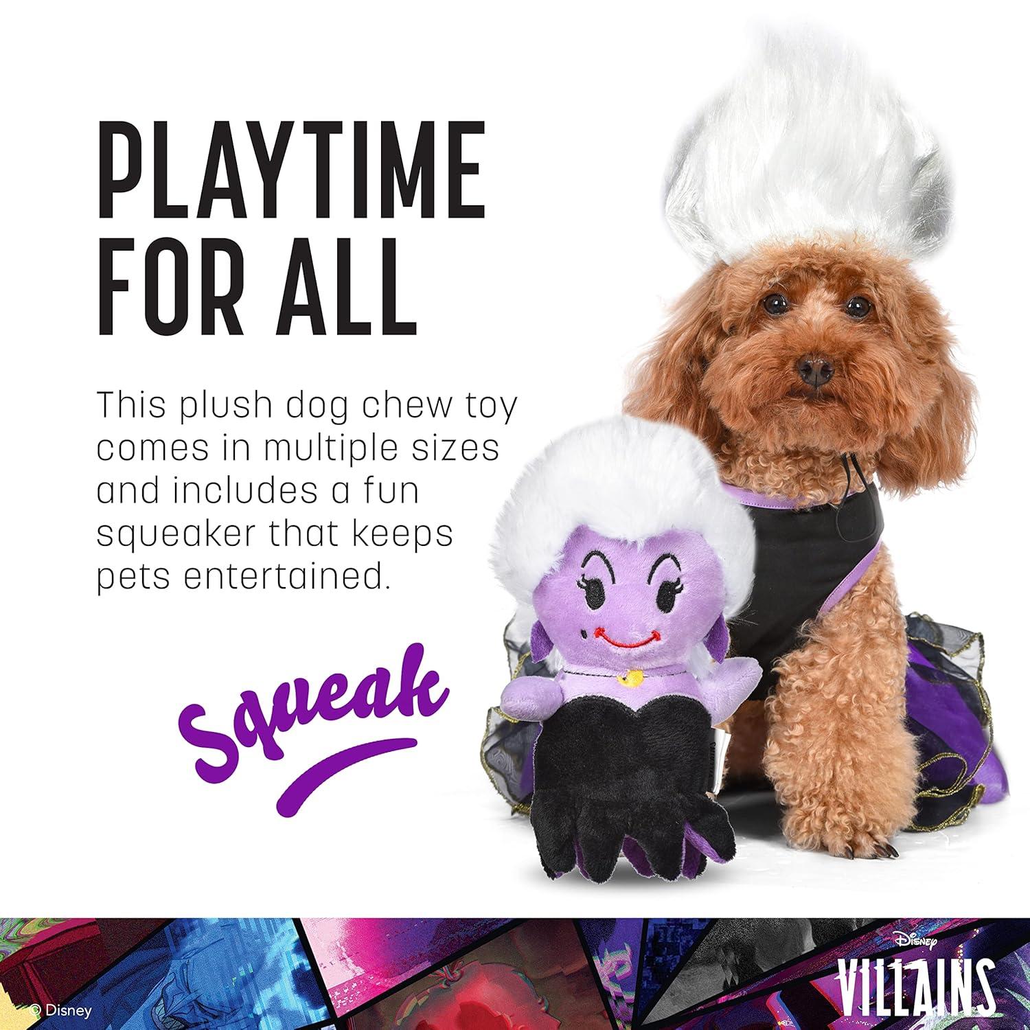 Disney for Pets Disney Villains Ursula 9" Plush Toy for Dogs - Ursula Plush Dog Toy - Movie Toys for All Dogs All Breed Sizes, Official Dog Toy Product of Disney for Pets
