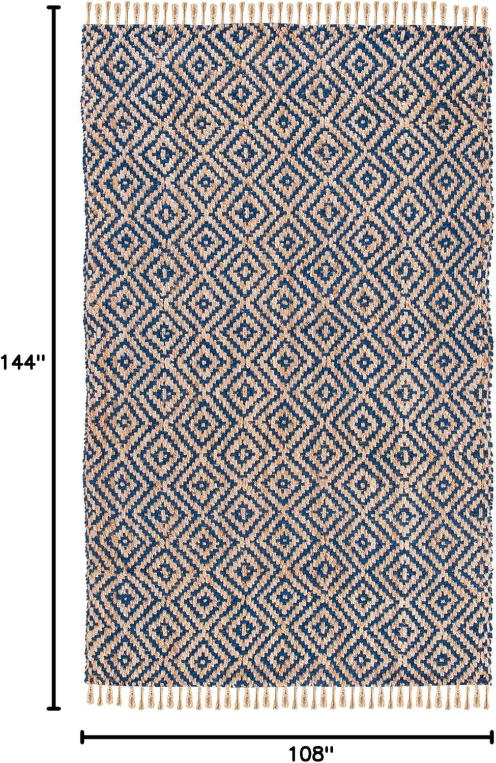 Derr Natural Fiber Hand Woven Jute Geometric Rug
