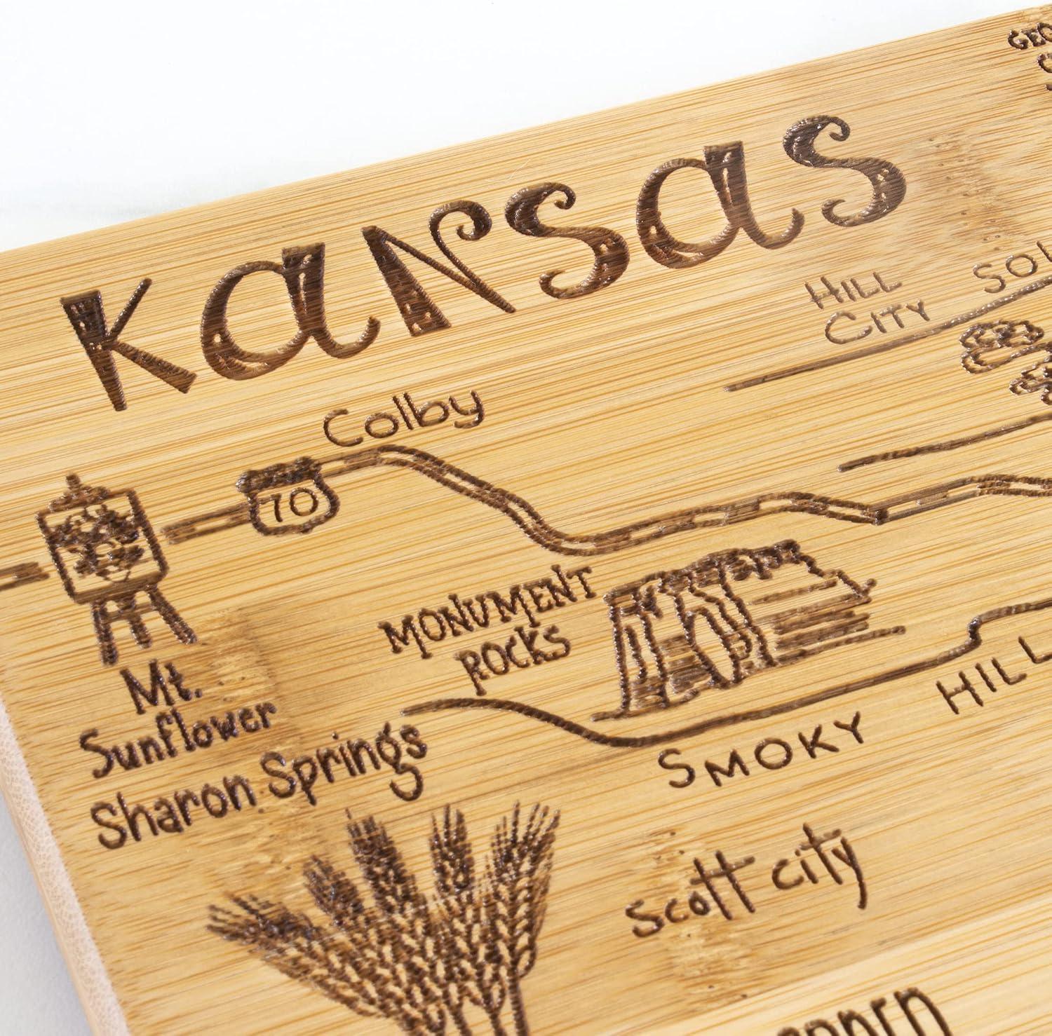 Totally Bamboo Destination Kansas Cutting Board