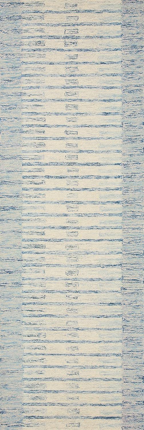 Chris Loves Julia x Loloi Chris Loves Julia x Loloi Chris Collection CHR-01 Ivory / Denim, Transitional  Area Rug