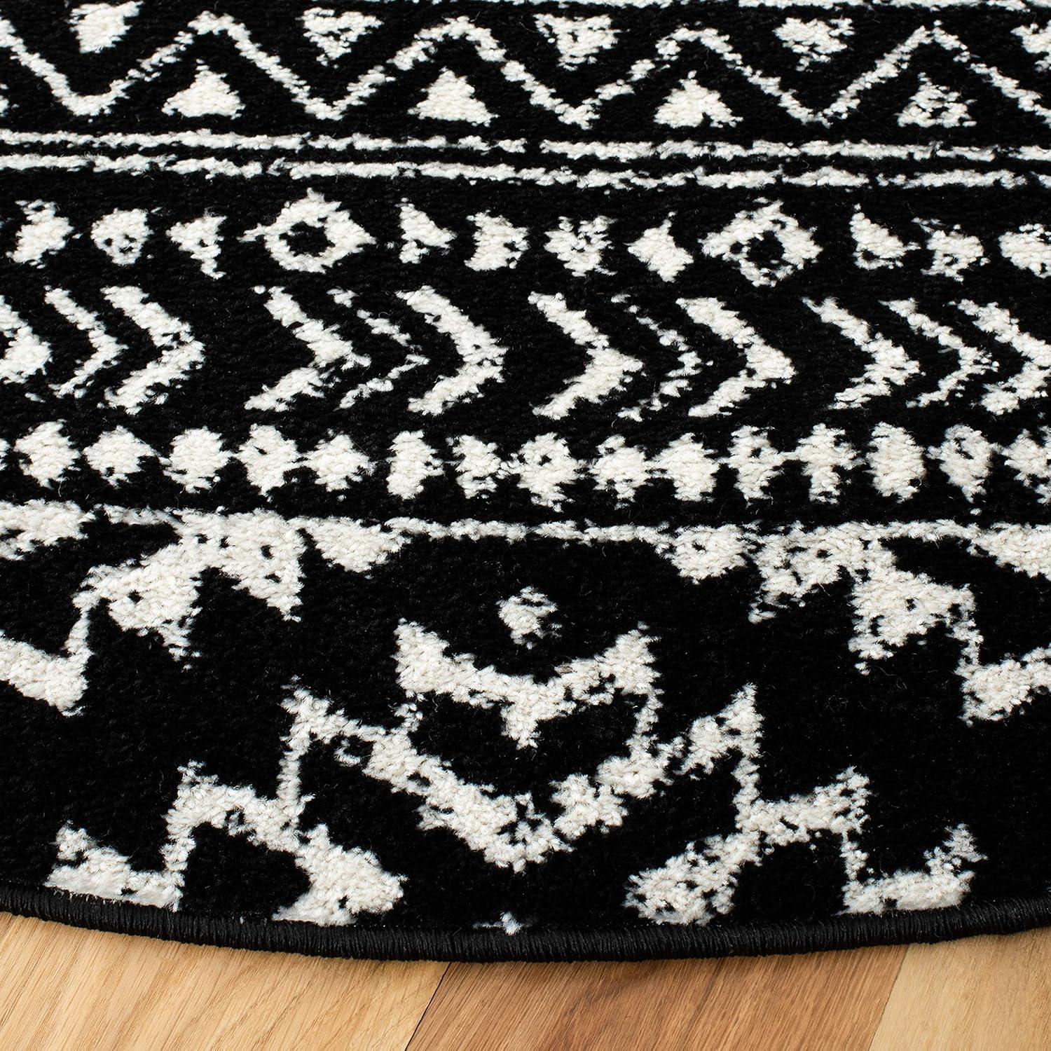Tulum TUL272 Power Loomed Area Rug - Light Grey/Ivory - 3' round - Safavieh.