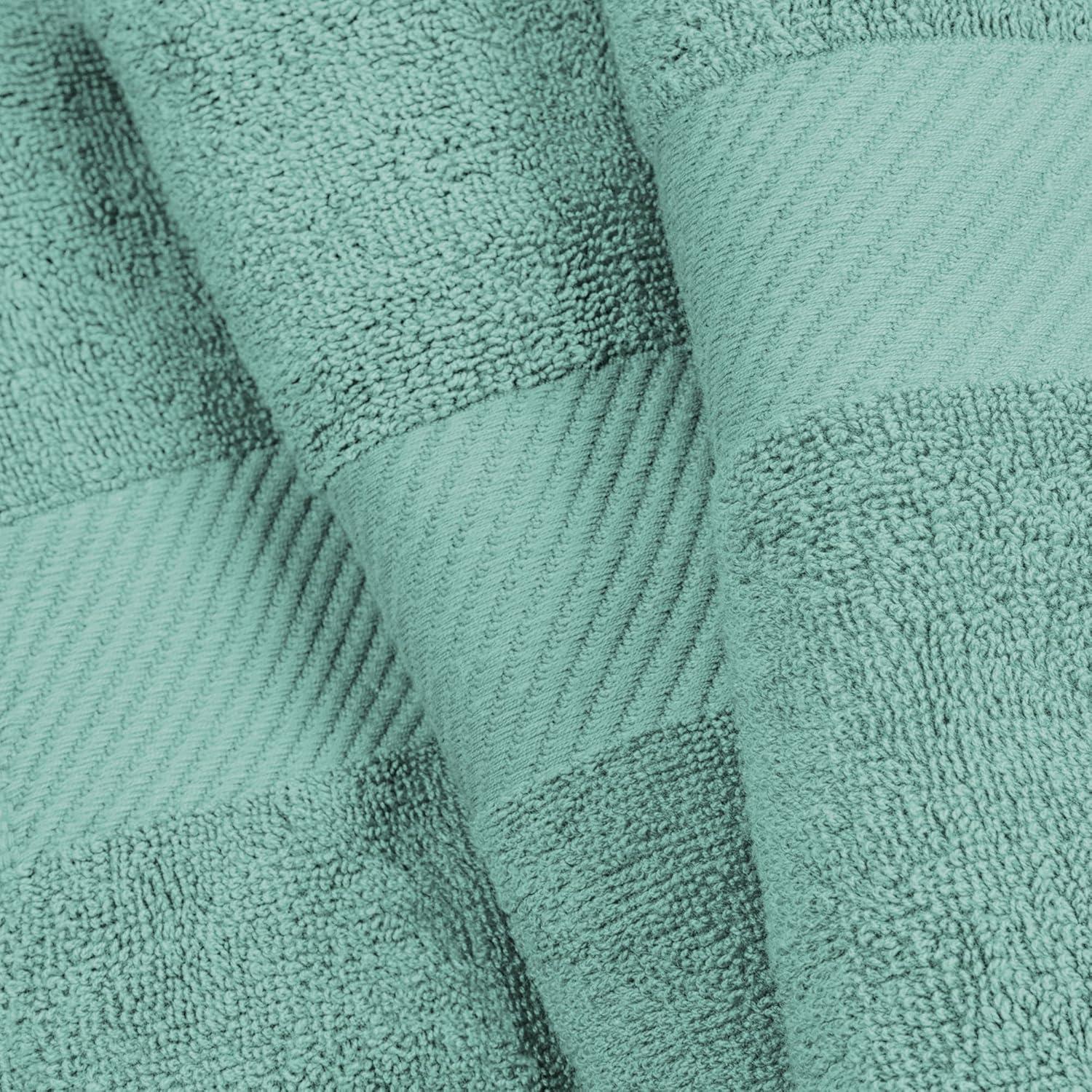 Superior Kendell Egyptian Cotton Bath Sheets, Set of 2, Sea Foam