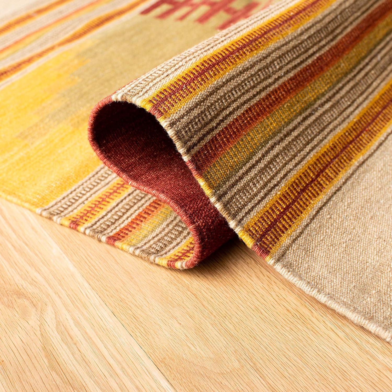 Kilim NVK177 Hand Woven Area Rug - Red/Multi - 6'x9' - Safavieh.