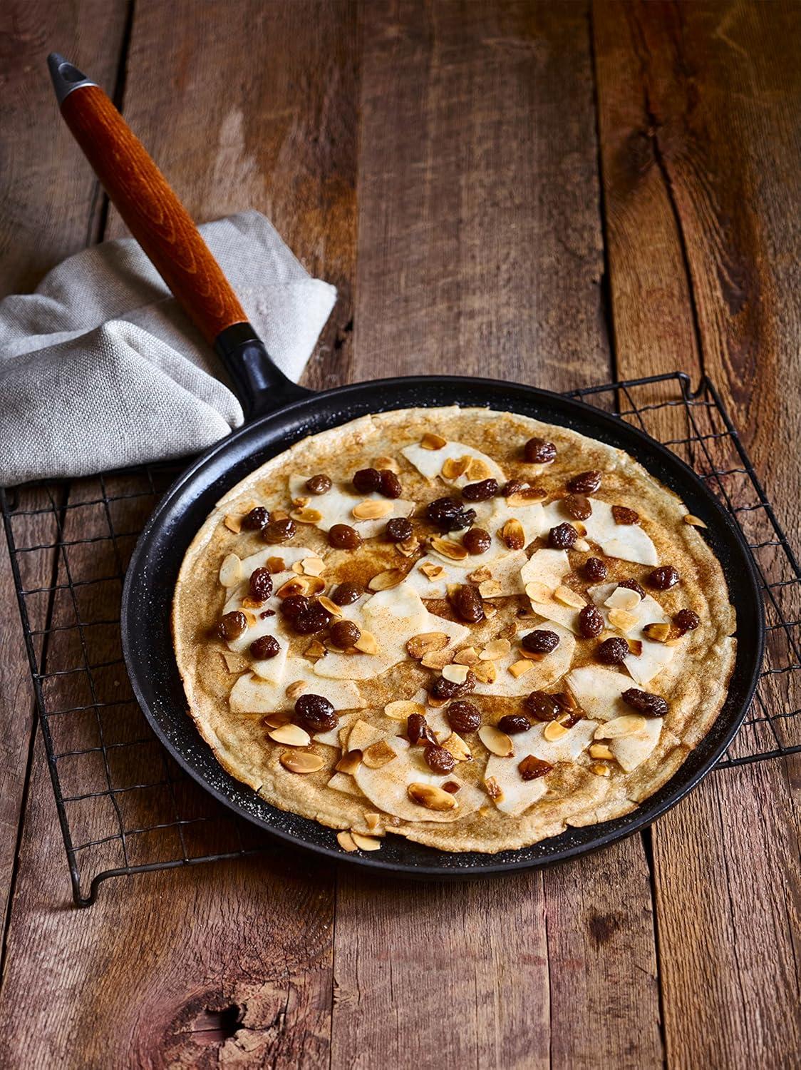 Staub ® Matte Black Cast Iron 11" Crepe Pan with Spreader and Spatula