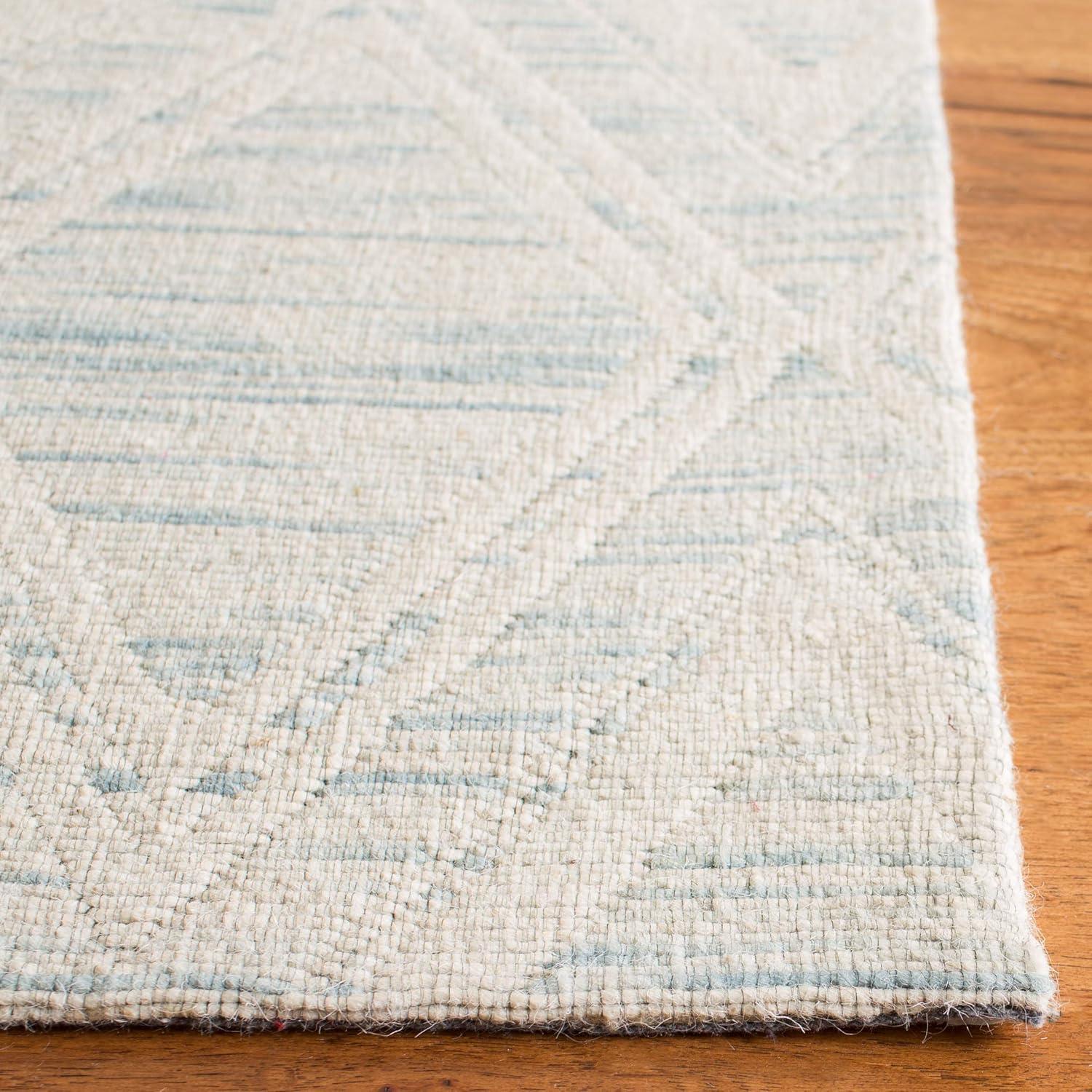 Marbella MRB312 Hand Loomed Indoor Area Rug - Light Blue/Ivory - 5'x8' - Safavieh