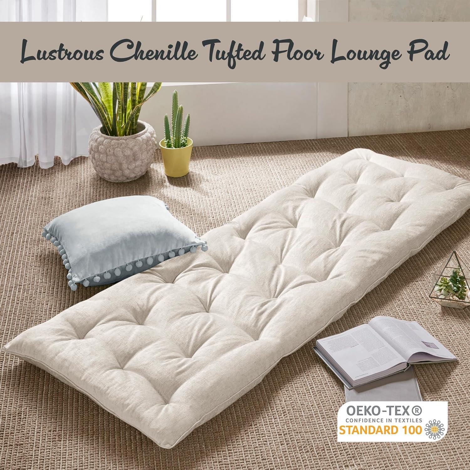 Edelia Poly Chenille Lounge Floor Pillow Cushion