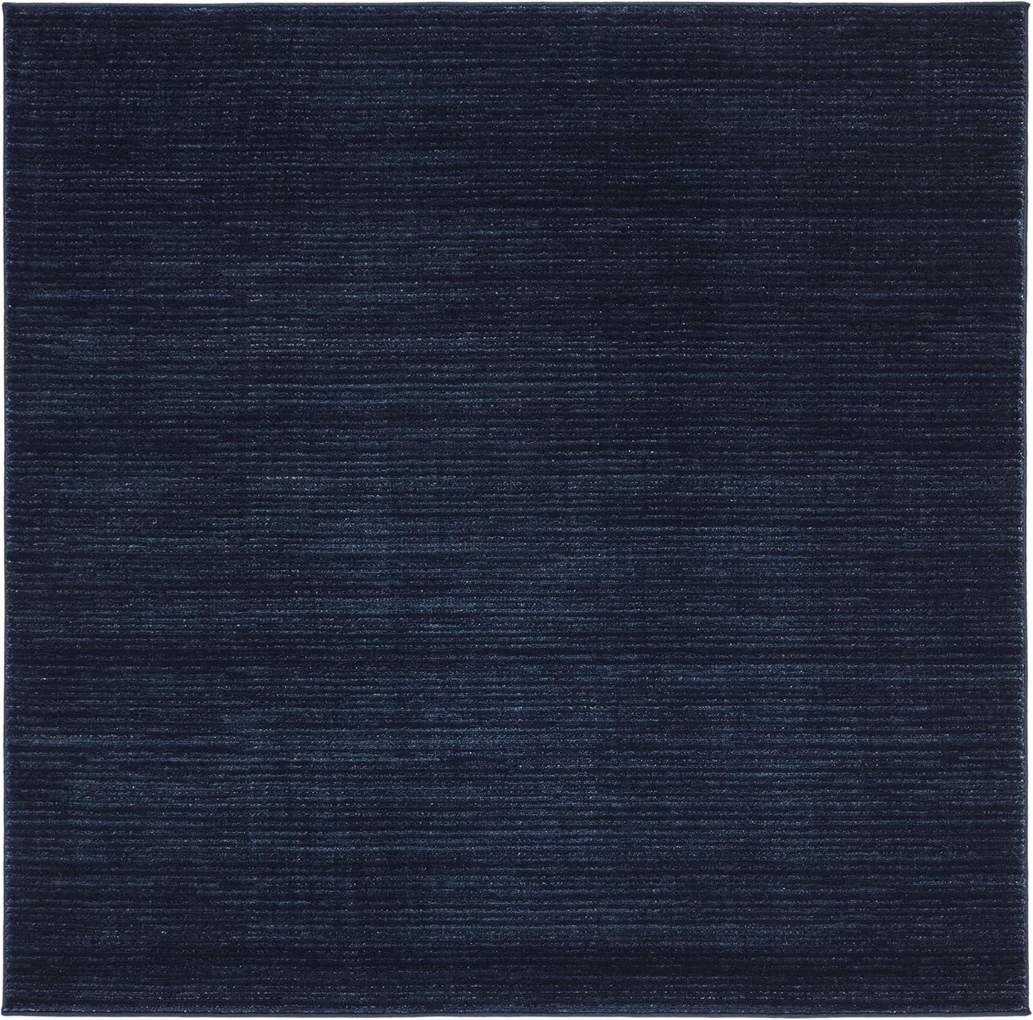 SAFAVIEH Vision Adrasteia Overdyed Solid Area Rug, Navy, 12' x 12' Square