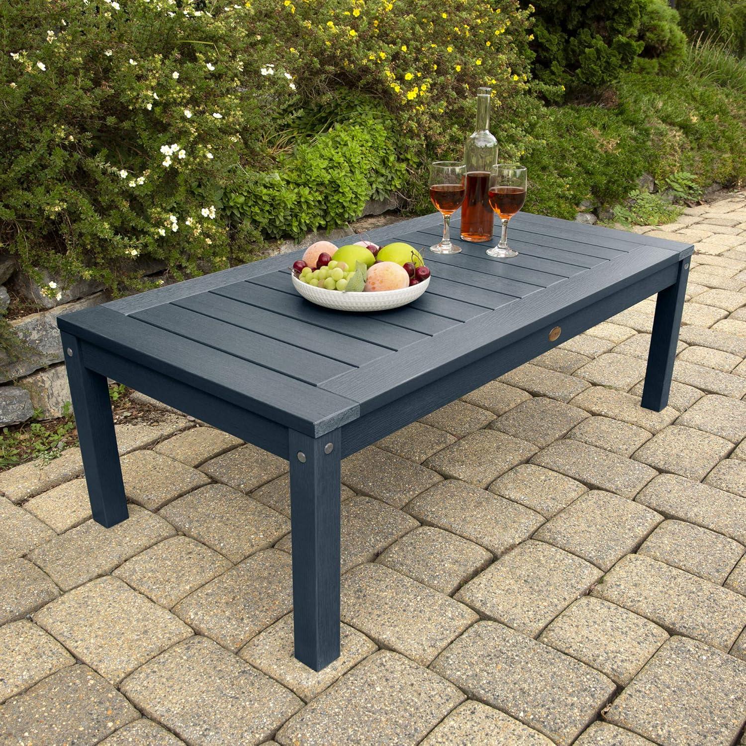 Highwood Adirondack Coffee/Conversation Table - 24" W x 48" L x 16" H, Outdoor, Eco-friendly, Synthetic Wood