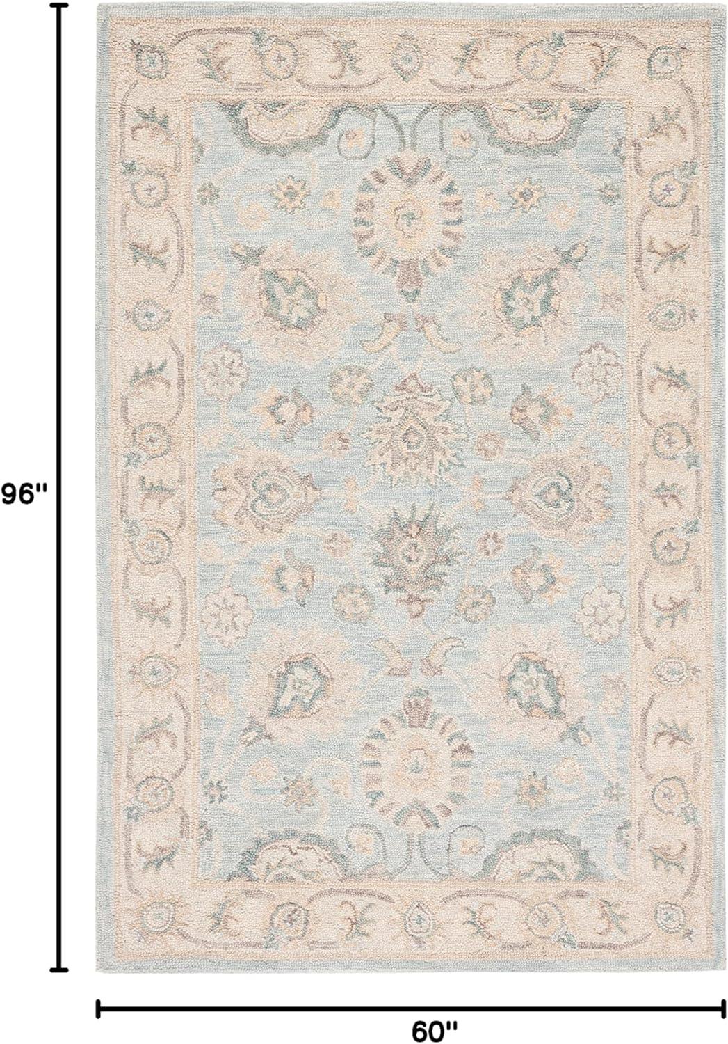 Blossom BLM702 Hand Tufted Area Rug - Grey/Multi - 5'x8' - Safavieh.