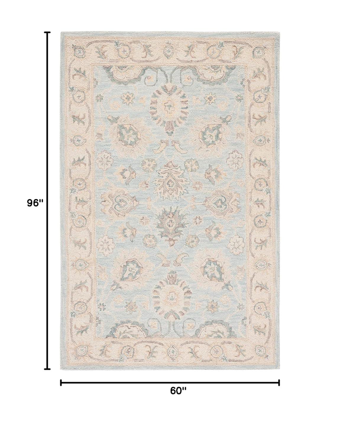 Blossom BLM702 Hand Tufted Area Rug - Grey/Multi - 5'x8' - Safavieh.