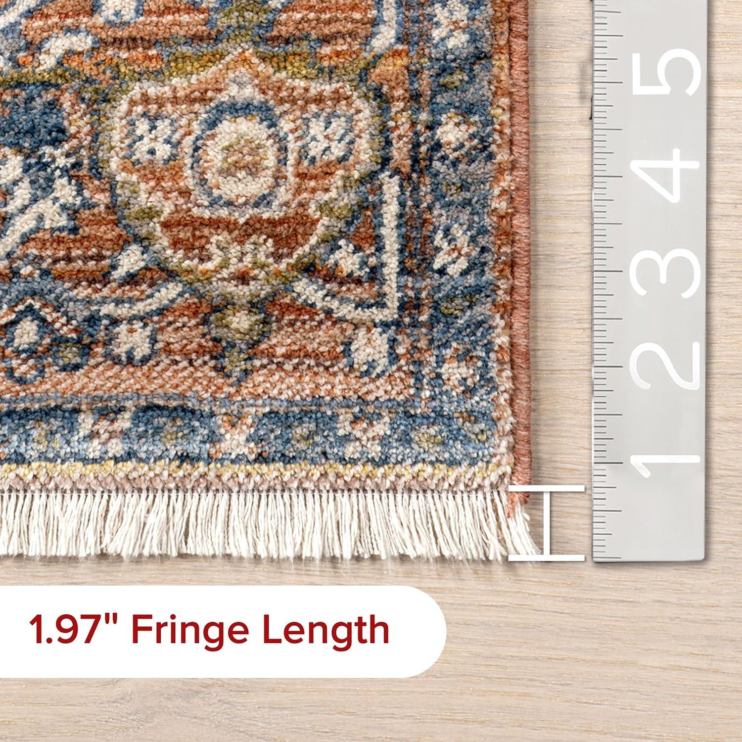 Nuloom Harriet Vintage Medallion Fringe Indoor Area Rug