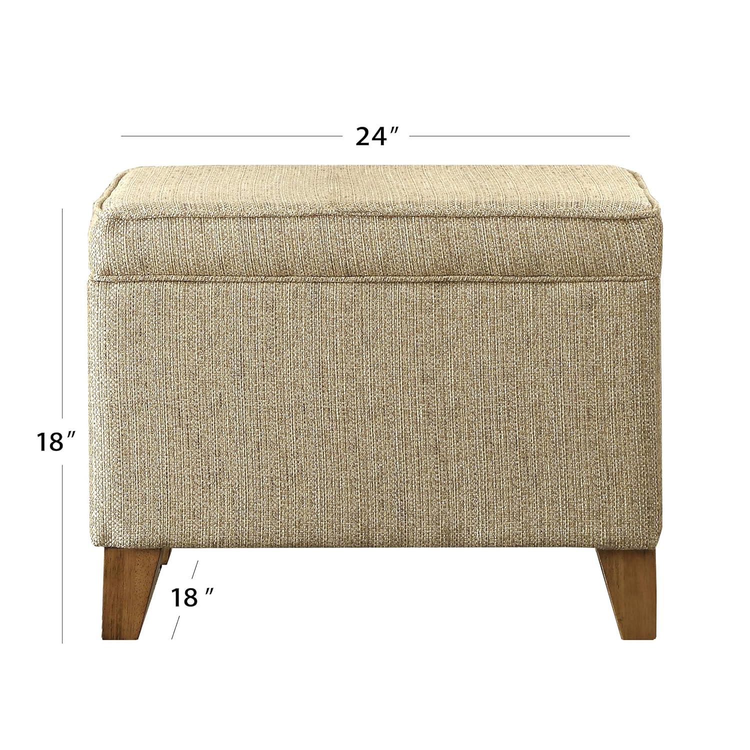 Storage Ottoman Brown - HomePop
