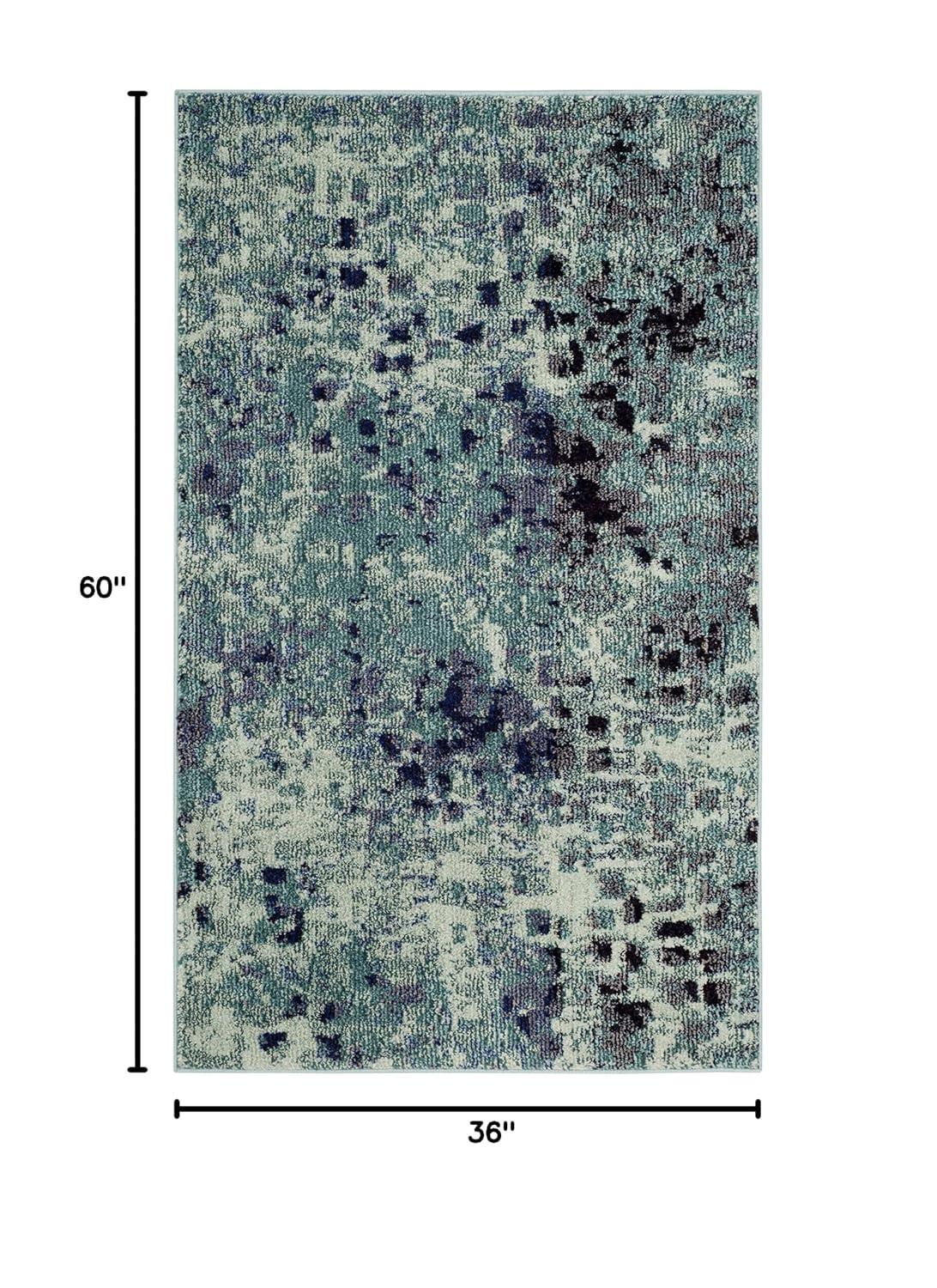 Monaco MNC225 Power Loomed Indoor Accent Rug - Light Blue/Multi - 3'x5' - Safavieh