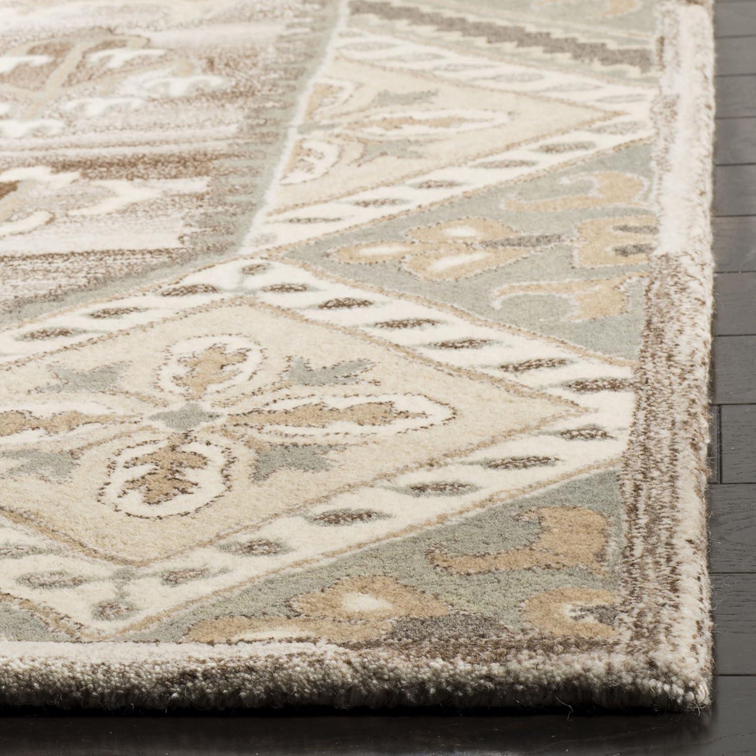 Wyndham WYD379 Hand Tufted Runner Rug - Ivory/Grey - 2'3"x7' - Safavieh.