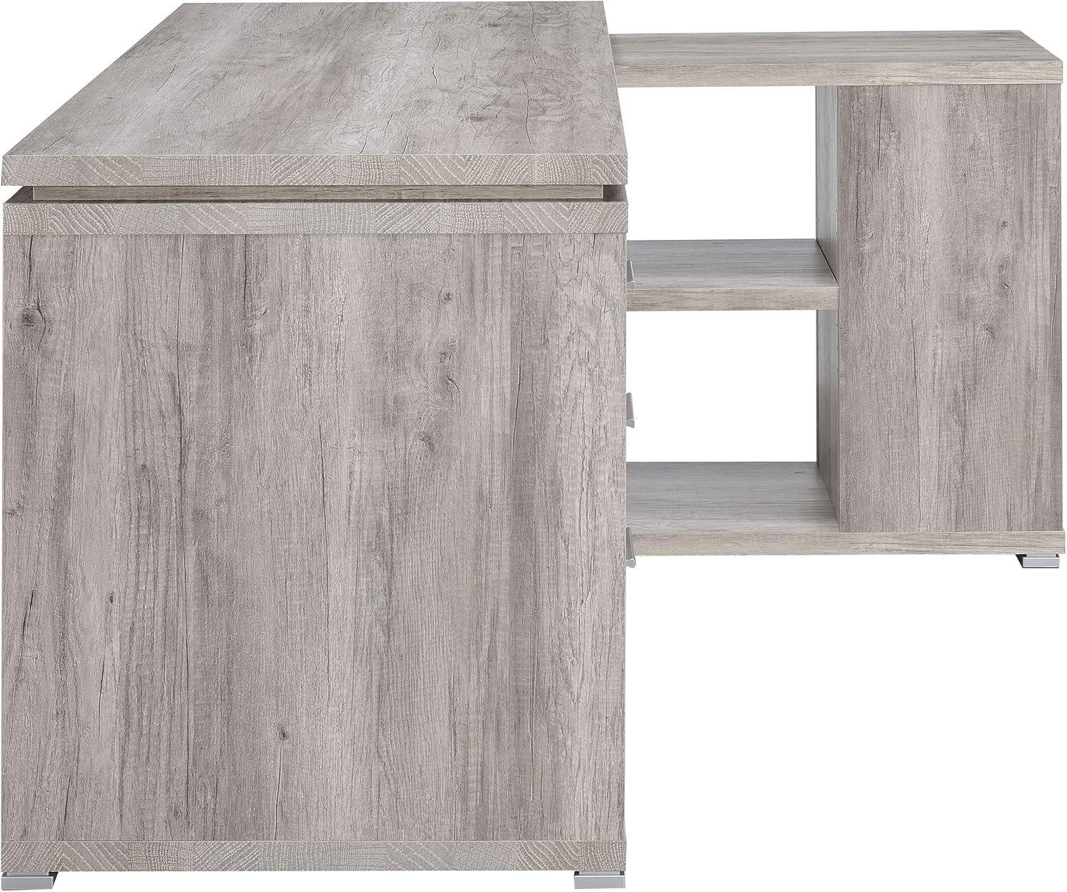 Yvette 3 Drawer L-Shape Desk - Coaster