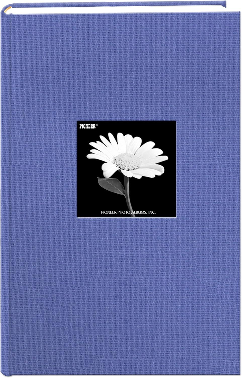 Pioneer Photo Albums Fabric Frame 300 Pkt 4x6 Photo Album, Sky Blue