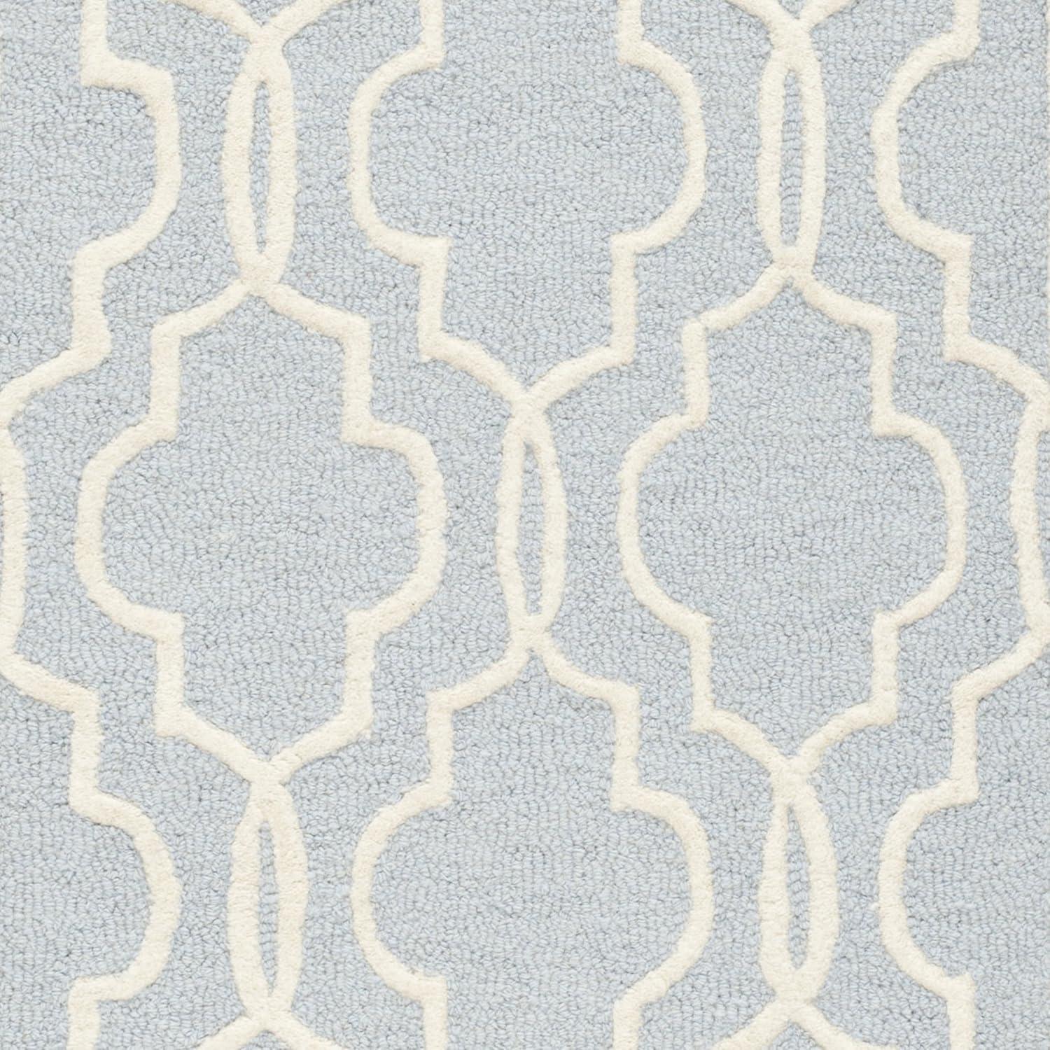 Cambridge CAM131 Tufted Indoor Runner Rug - Light Blue/Ivory - 2'6"x10' - Safavieh