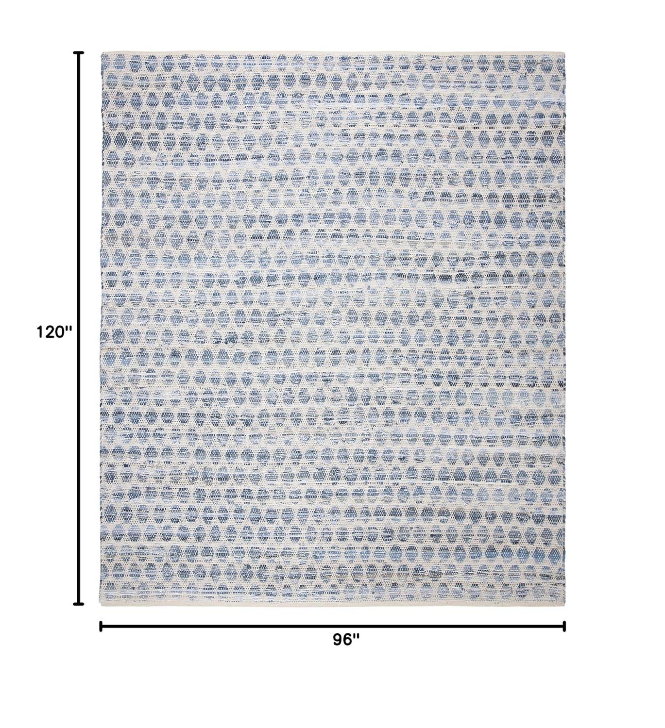 SAFAVIEH Area Rug 8x10 - Montauk Collection - Large - Blue, Handmade, Ideal for Living Room, Bedroom, Office, Dining Space (MTK422L)