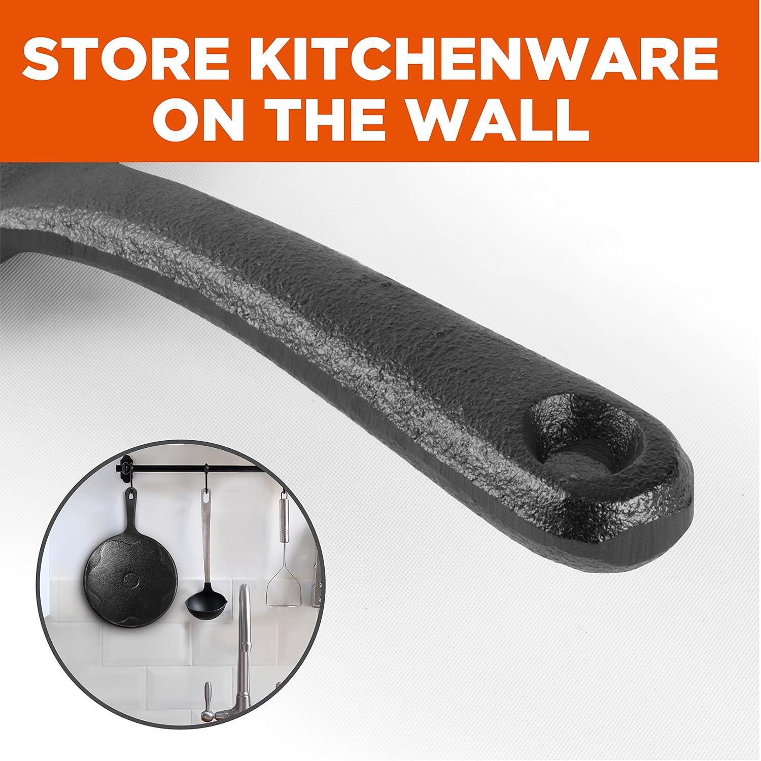 Commercial Chef Commercial CHEF Cast Iron Pancake Pan, Makes 7 Mini Silver Dollar Pancakes