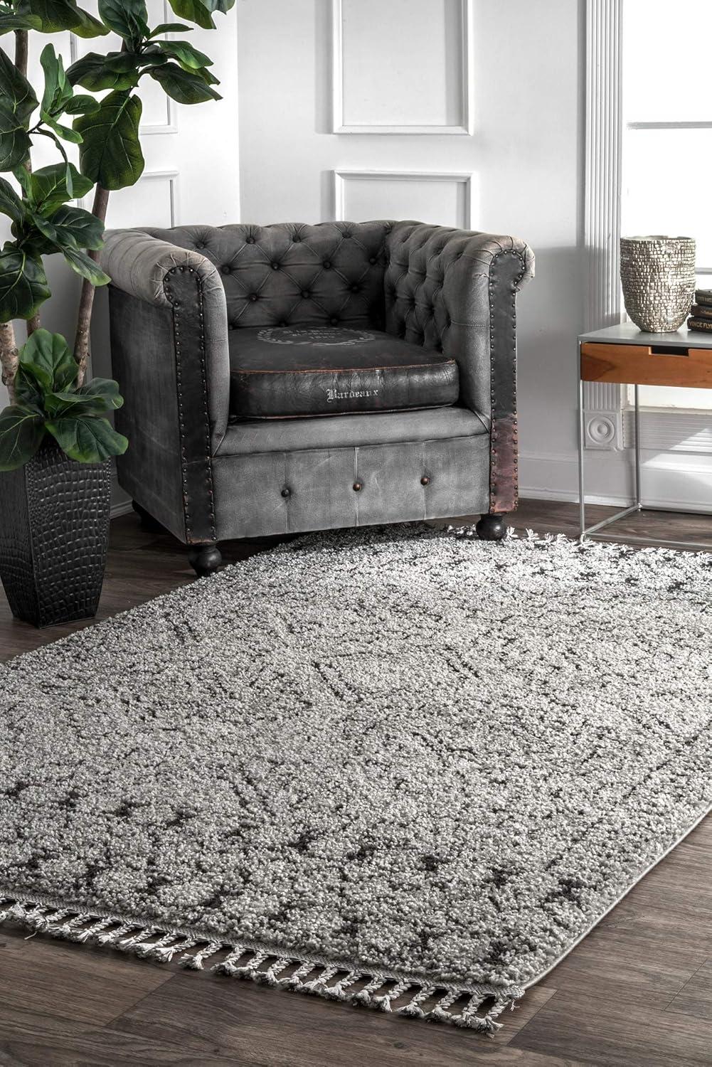 Nuloom Vasiliki Moroccan Global Tassel Indoor Area Rug