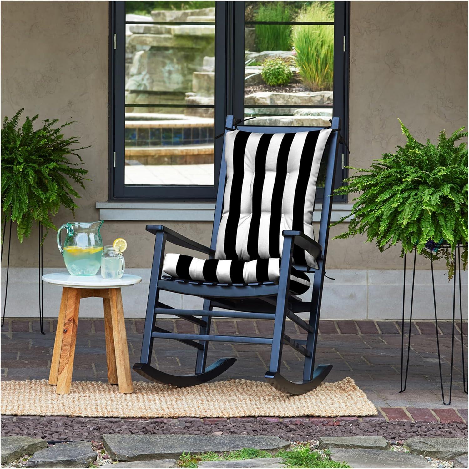 ARDEN Arden Plush Indoor/Outdoor Rocking Chair Cushion Set, 18 x 20