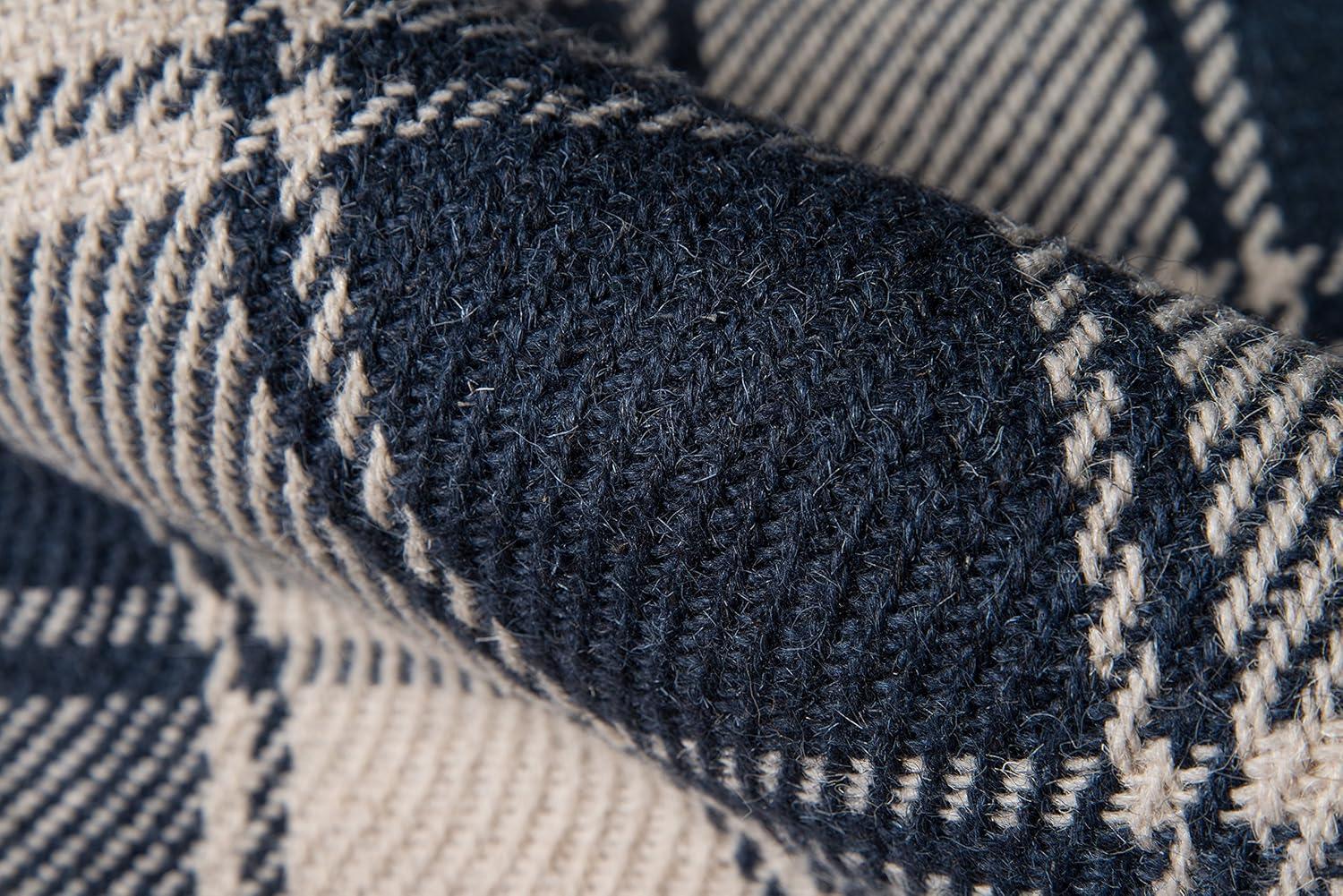 Marlborough Handwoven Navy Blue/Ivory Rug