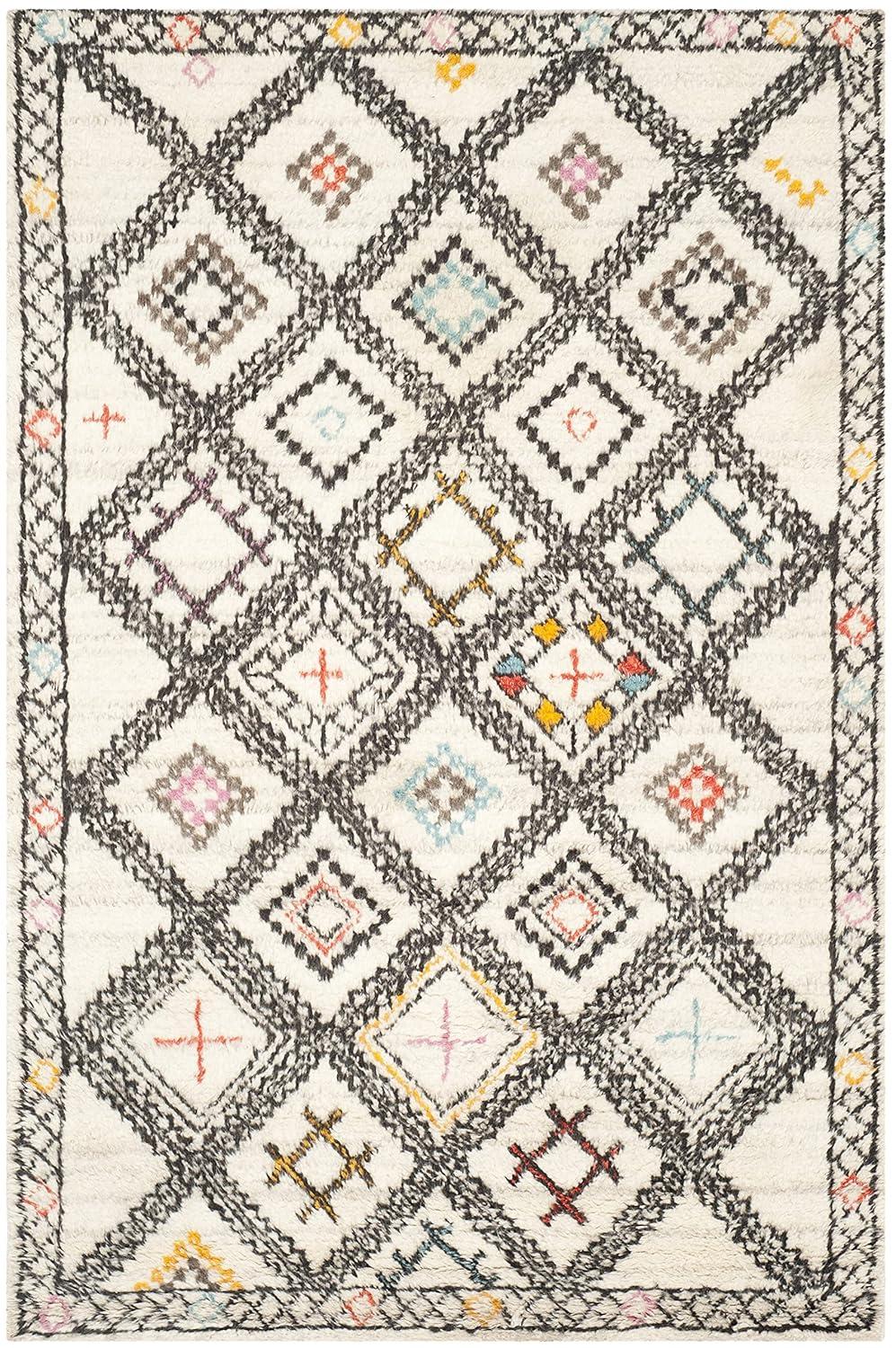Kenya KNY822 Hand Knotted Area Rug - Natural/Multi - 6'x9' - Safavieh.