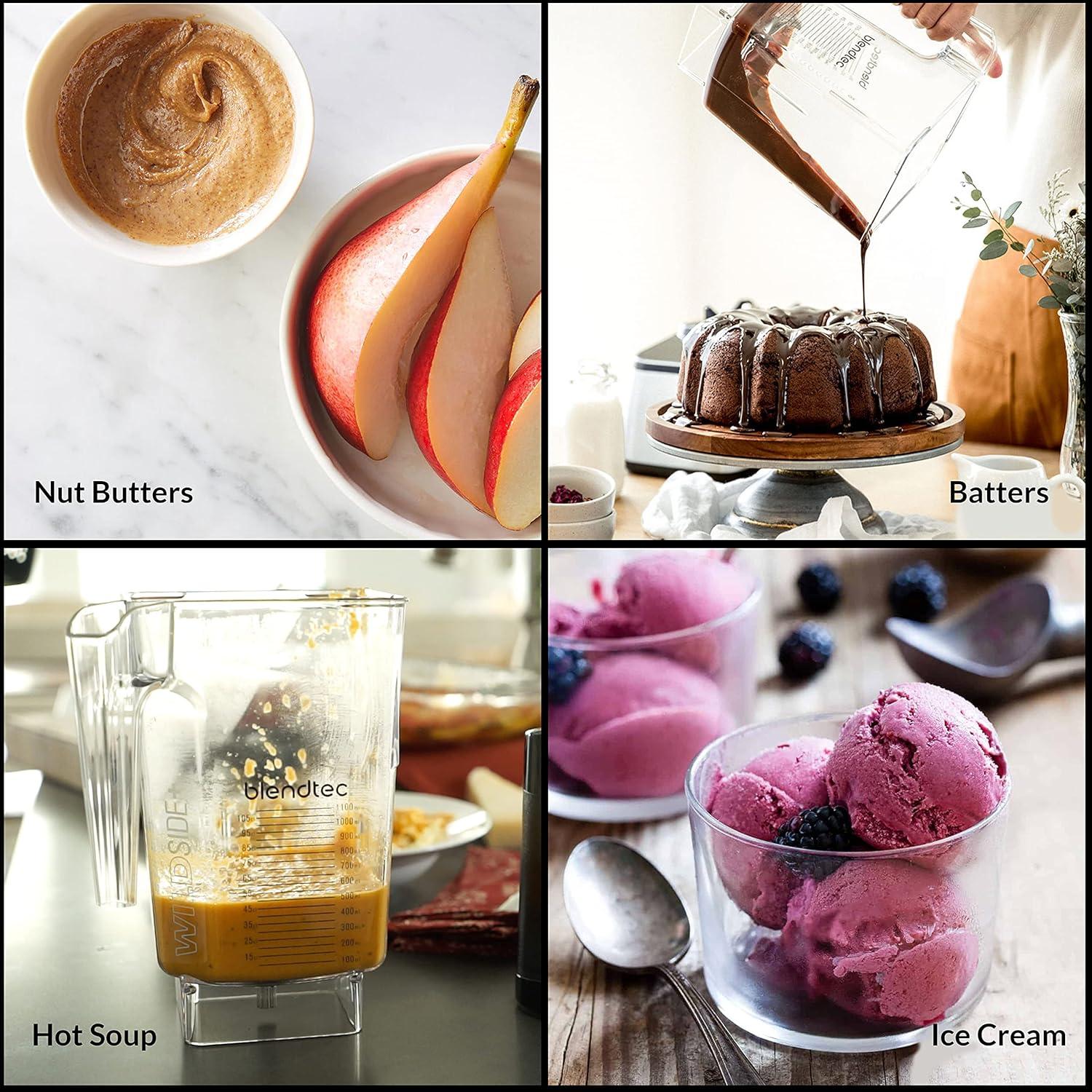 Blendtec Total Classic Original Blender - WildSide+ Jar (90 oz) and Blendtec GO™ Travel Bottle (34 oz) BUNDLE - Professional-Grade Power - 6 Pre-programmed Cycles - 10-speeds - Black