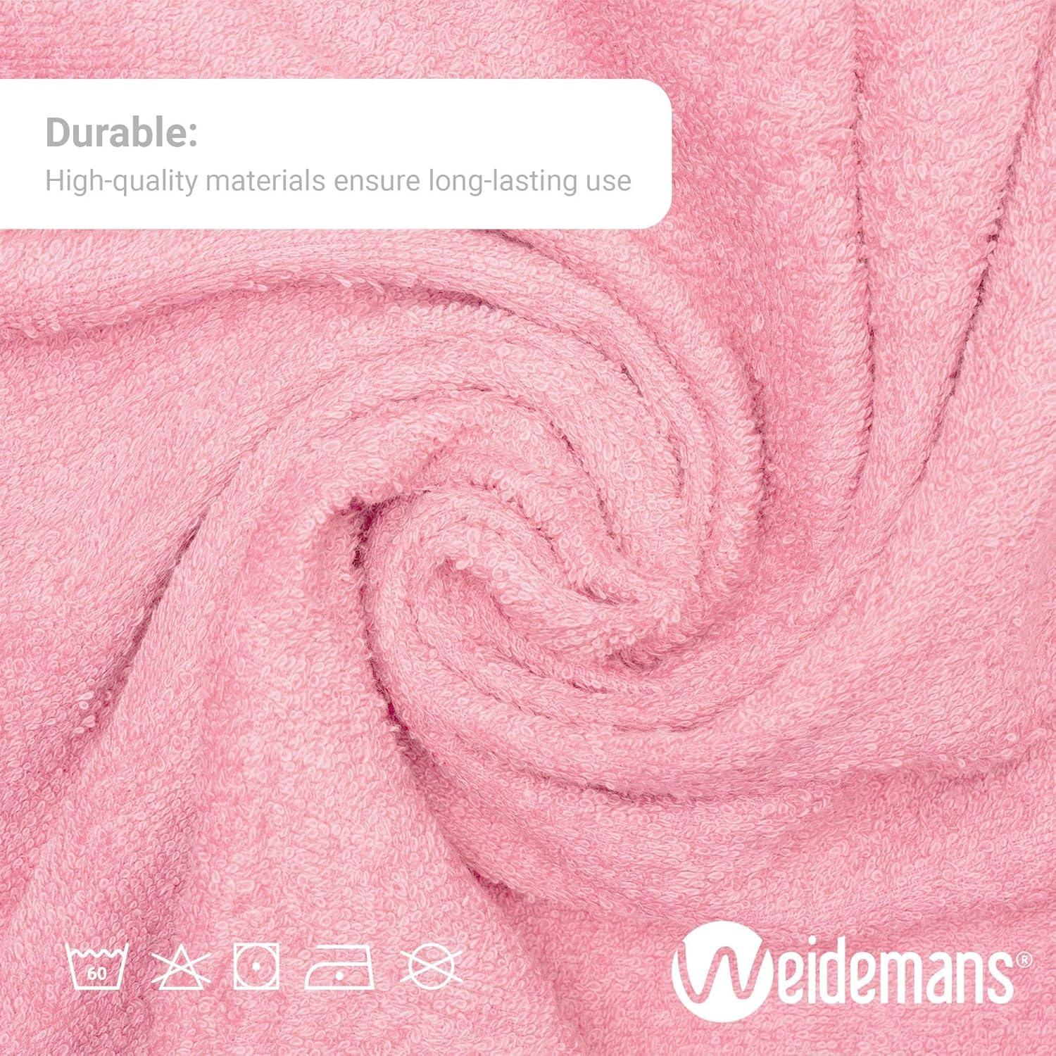 Weidemans 100% Cotton Bath Towels | Eco-Friendly Exclusive Bathsheet towels Set of 1 (Size: 35" X 70")  | Ultra Soft and Highly Absorbent Bath Towel Set Gym, Hotel, Travel Camp, Pool Spa | Pink Rose