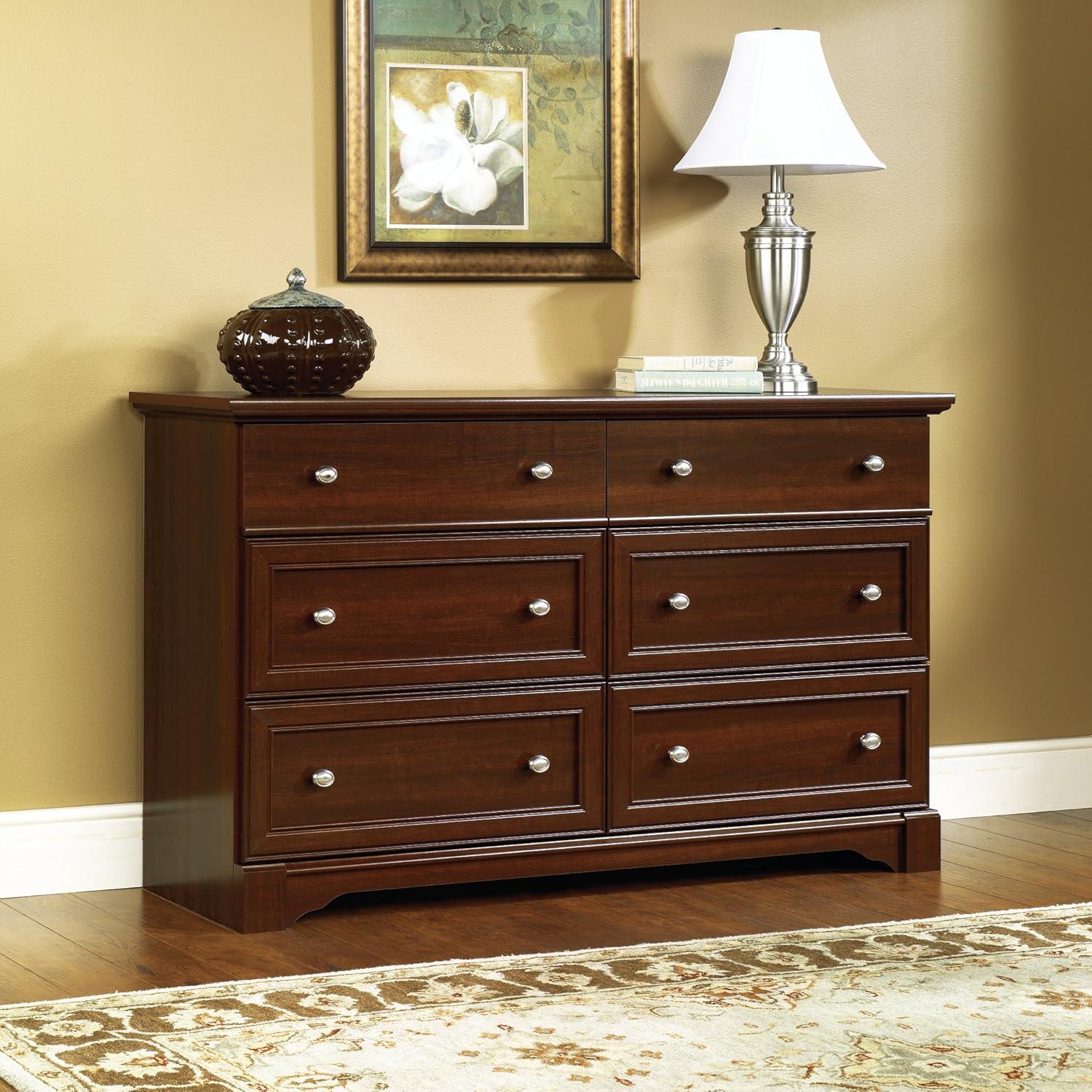Sauder Palladia 6-Drawer Bedroom Dresser, Select Cherry Finish
