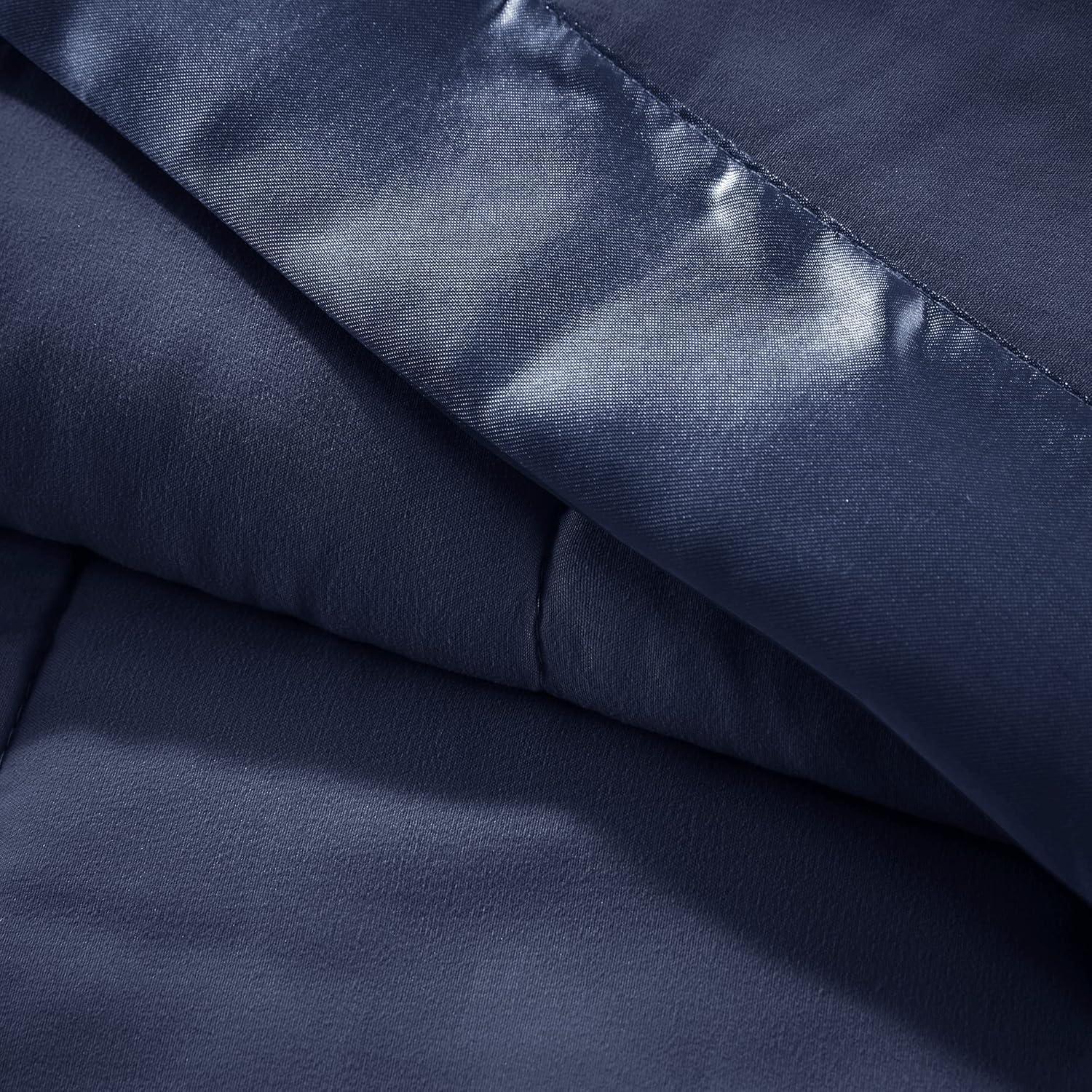 Lightweight Down Alternative Blanket with Satin Trim