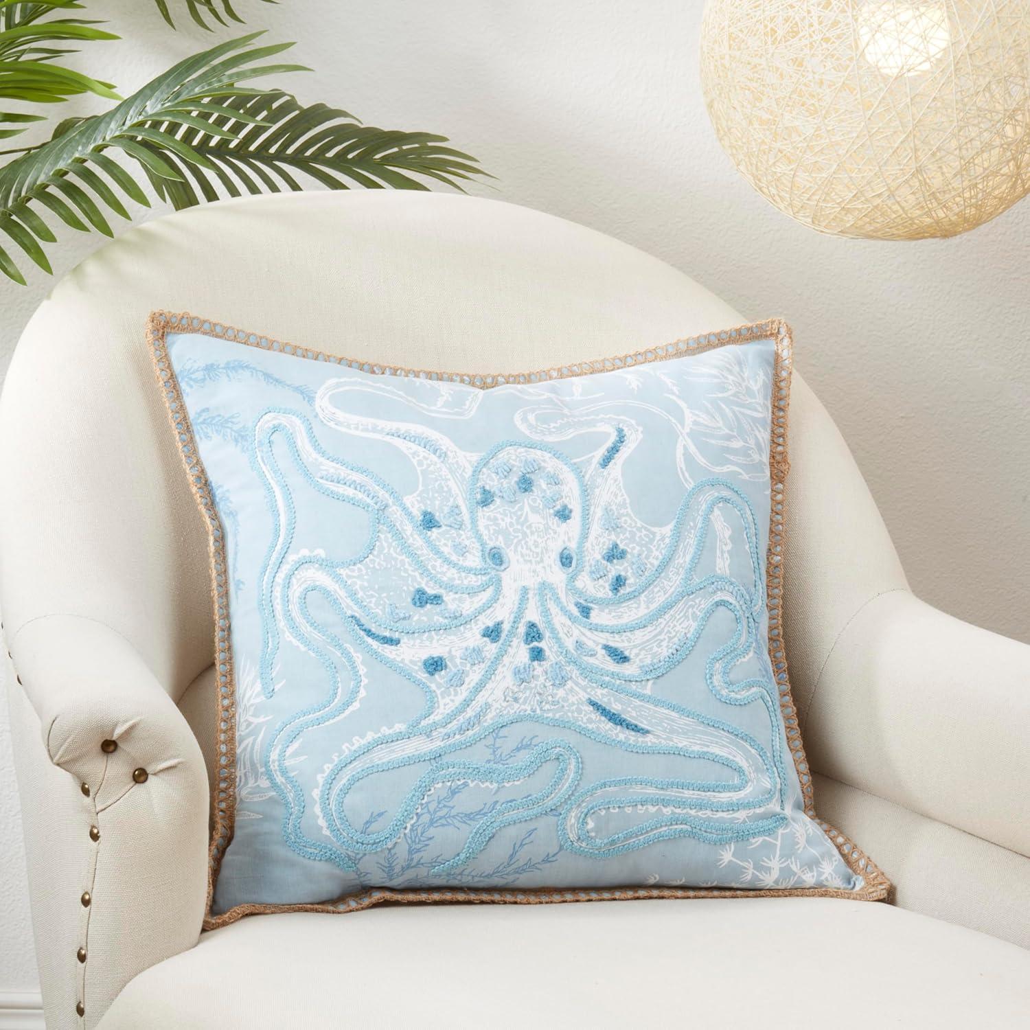 Saro Ballast Collection Cotton Throw Pillow