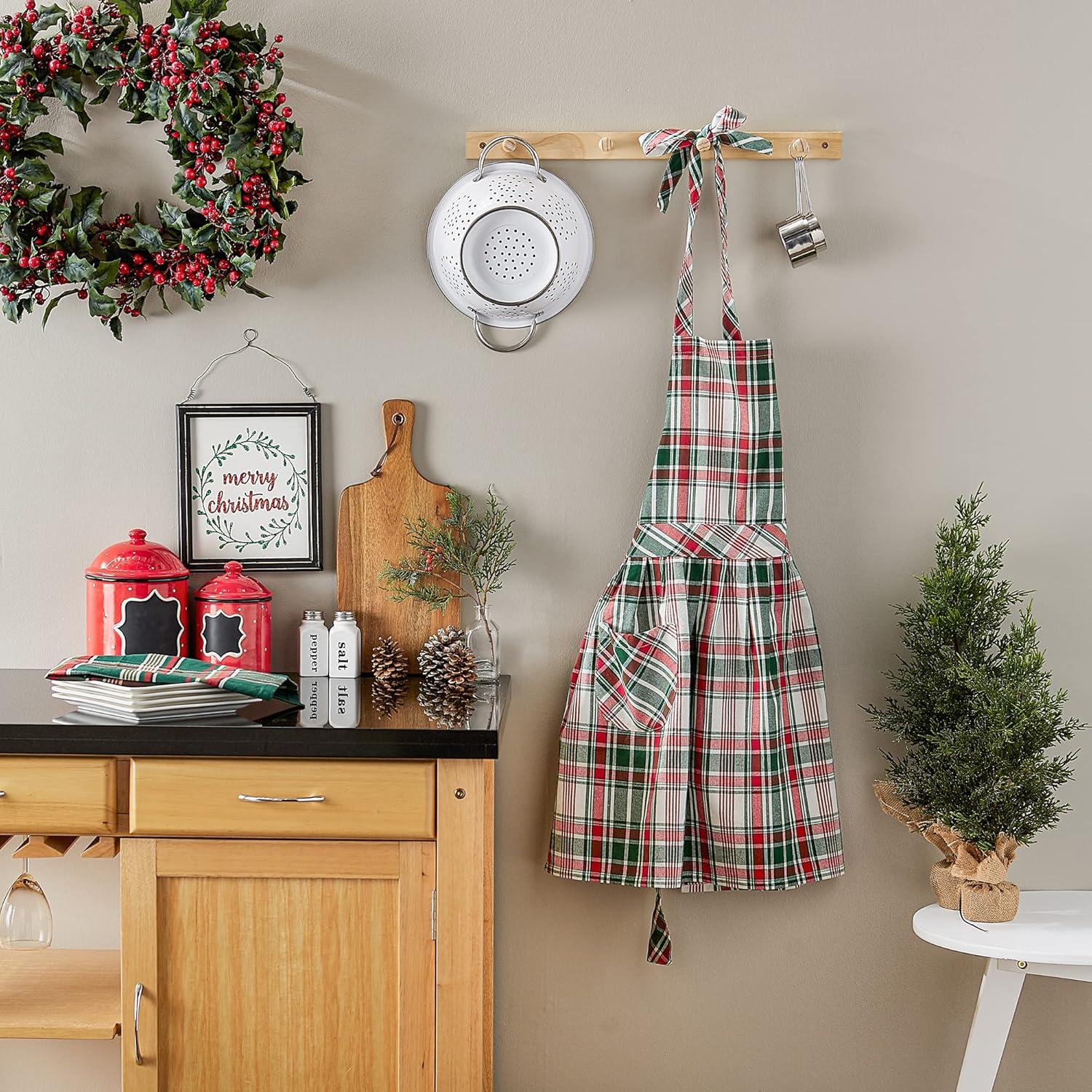 DII Yuletide Plaid Apron