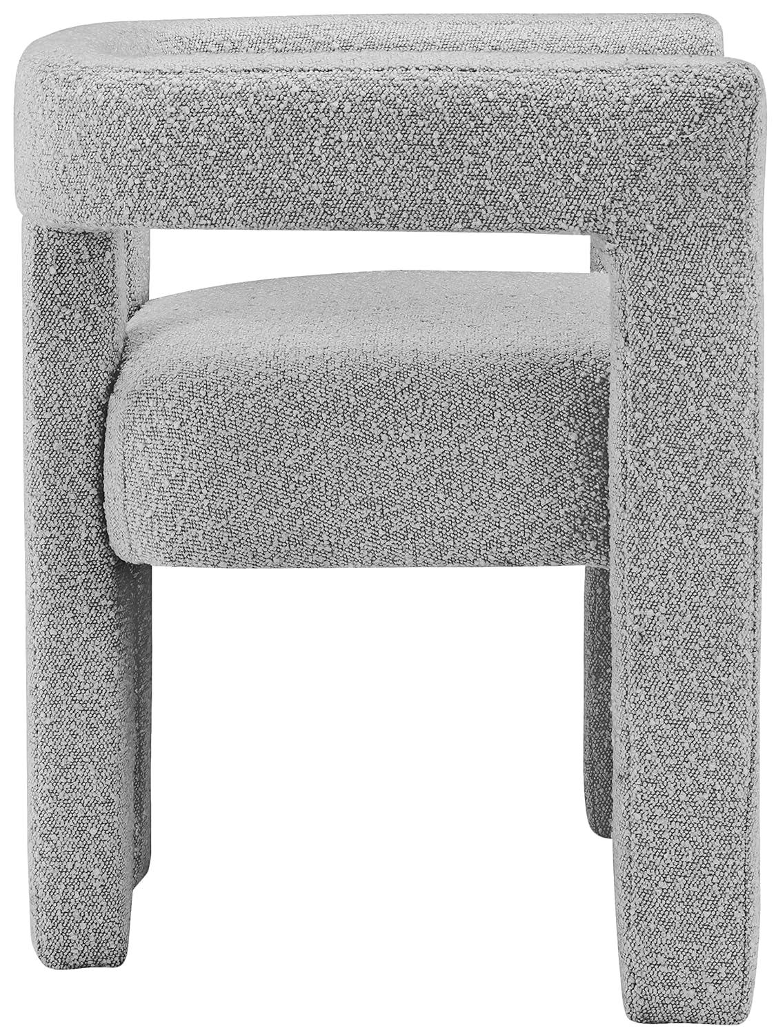 Meridian Furniture Athena Grey Boucle Fabric Accent/Dining Chair