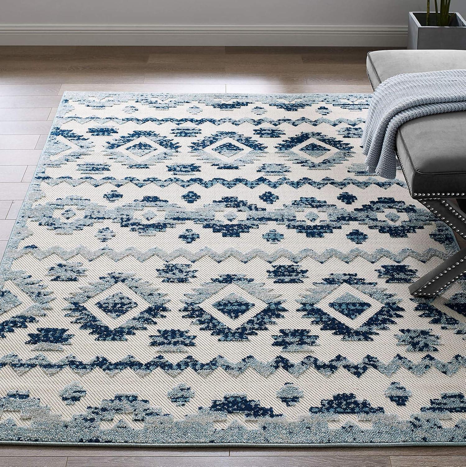 Modway Modway Reflect Contemporary Abstract Diamond Indoor and Outdoor Area Rug