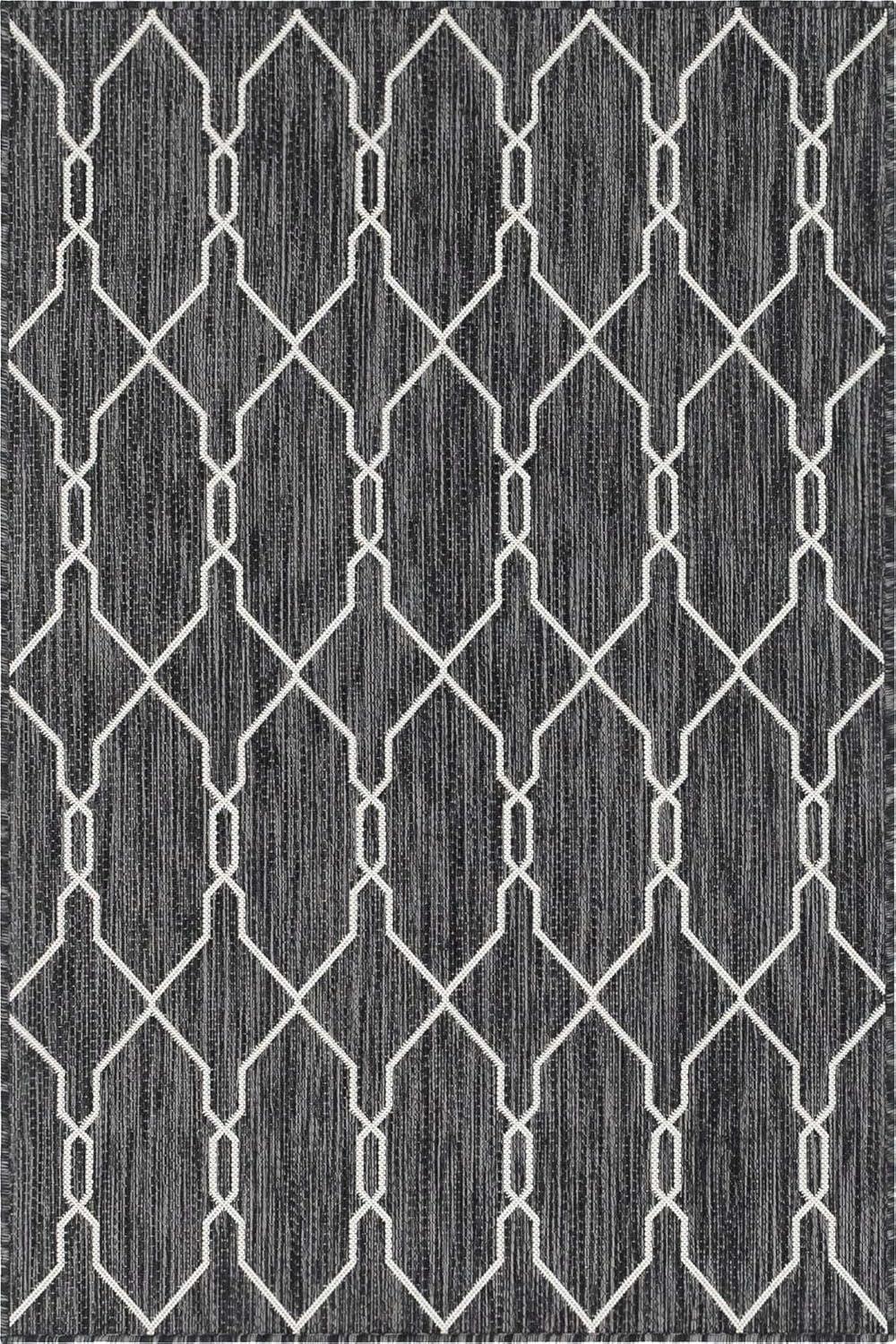 Unique Loom Outdoor Trellis Links Trellis Trellis Woven Area Rug