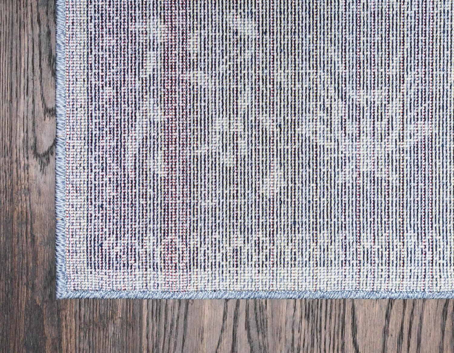 Unique Loom La Jolla Collection Area Rug - Floral (8' x 11' Rectangle Blue/Navy Blue)