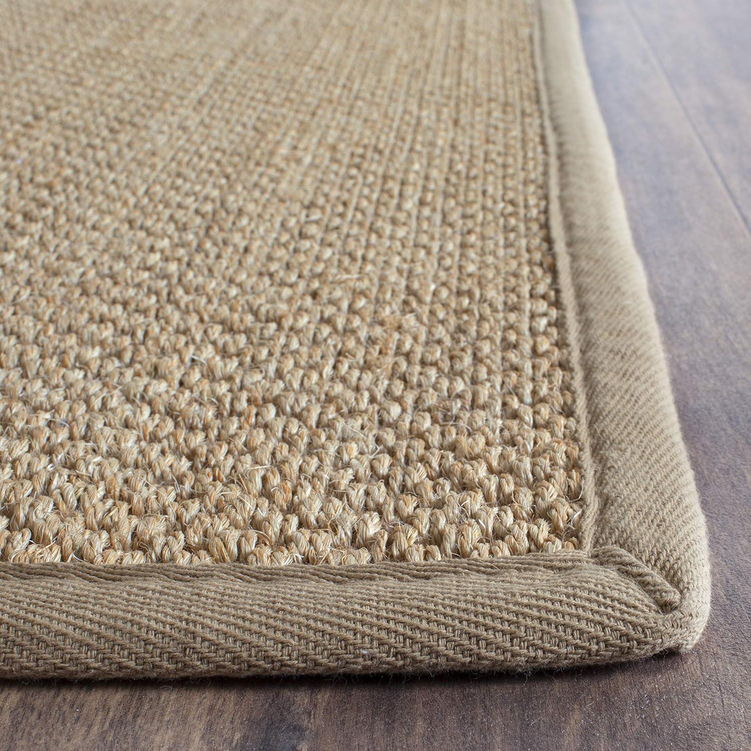 Natural Fiber NF141 Power Loomed Indoor Runner Rug - Maize/Linen - 2'6"x8' - Safavieh.
