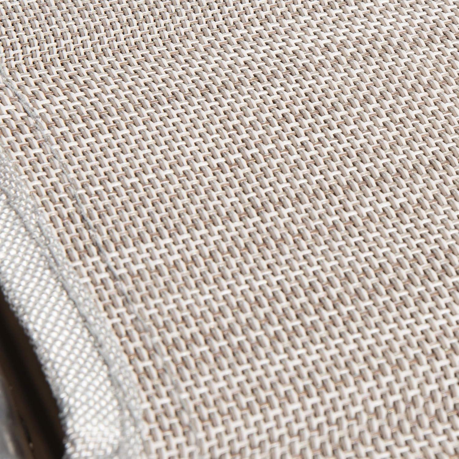 Kozyard Cozy Aluminum Reclining Lounge Chair - Perfect for Beach, Yard, Pool, Deck, and Patio - Outdoor Chaise Lounge with Drink Holder, Weather Free, Adjustable - Assemble-Free(1 Pack, Beige)