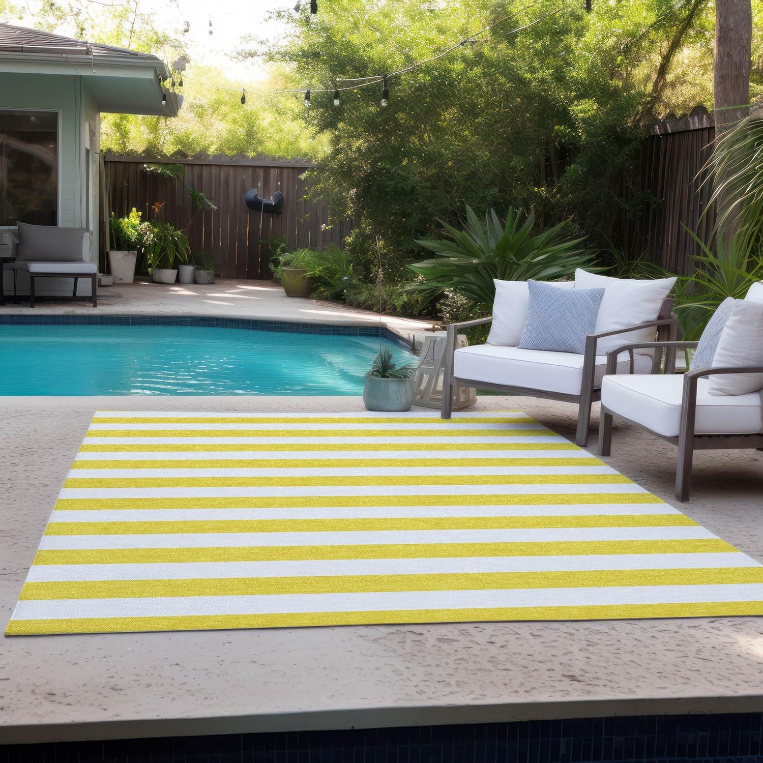 Chantille ACN528 Yellow 3 x 5 Rug