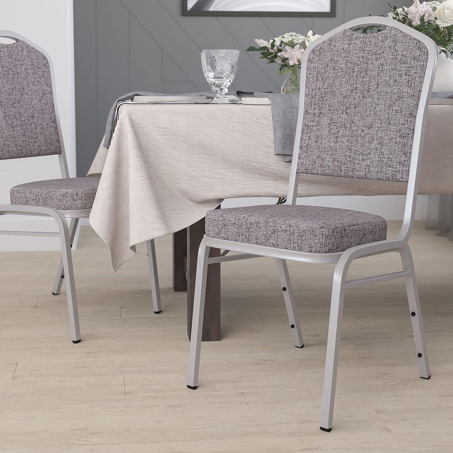 Flash Furniture Aurelia Metal Stackable Banquet Chair