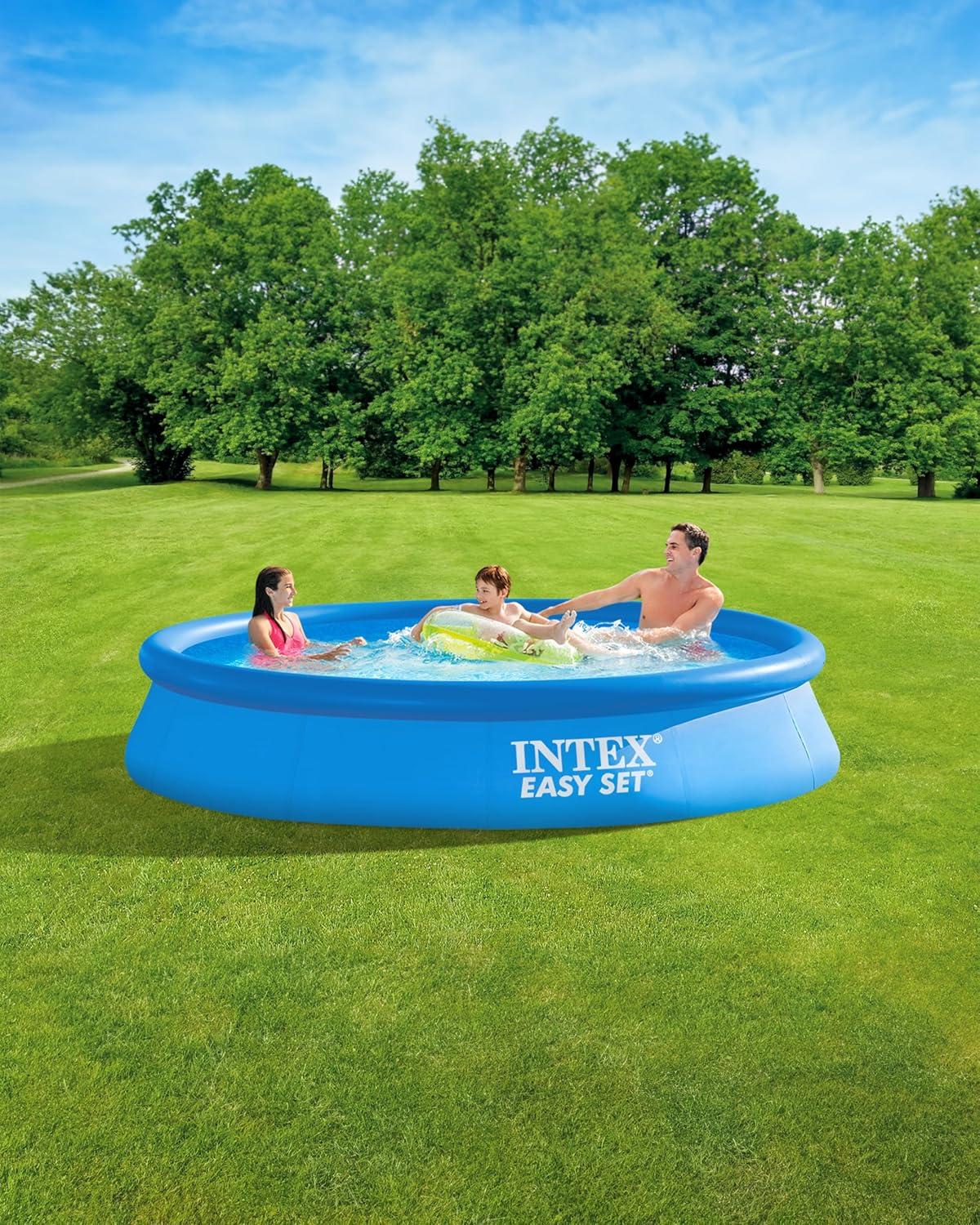 Intex Intex Easy Set Inflatable Kid Swimming Pool with Filter Pump