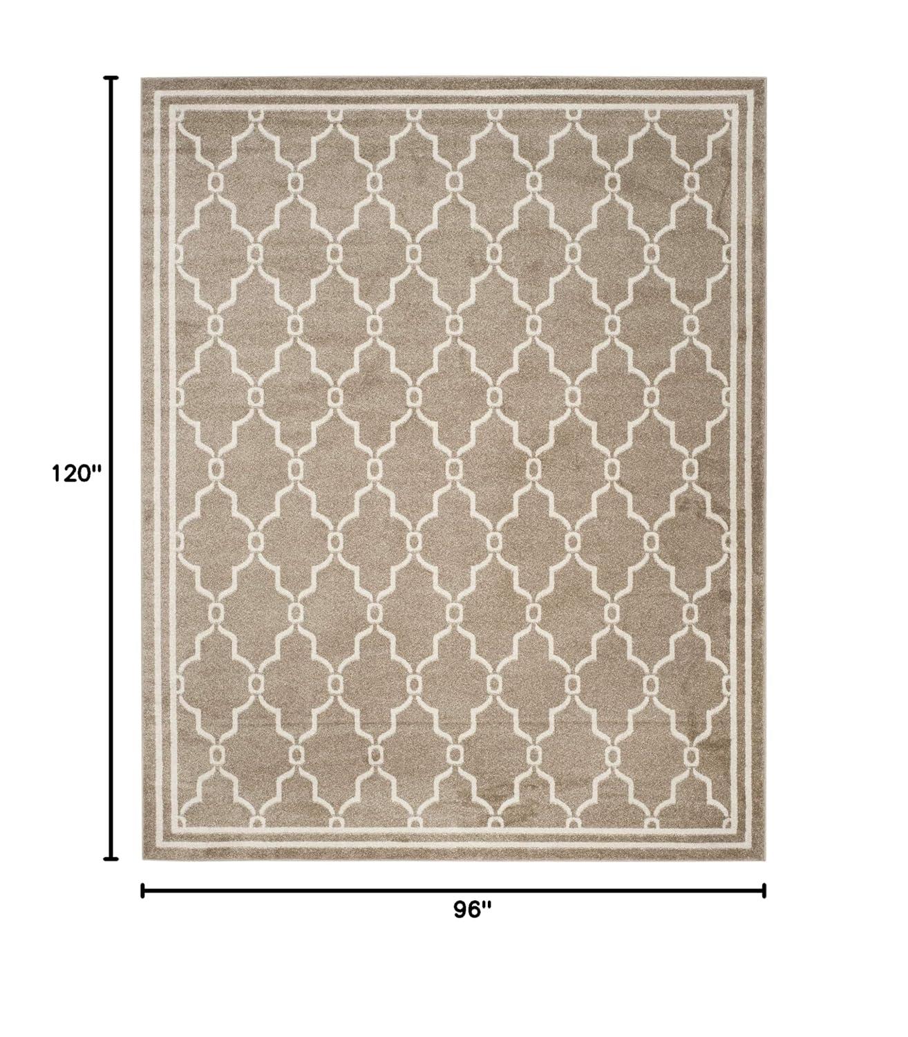 Amherst AMT414 Power Loomed Indoor Area Rug - Wheat/Beige - 8'x10' - Safavieh