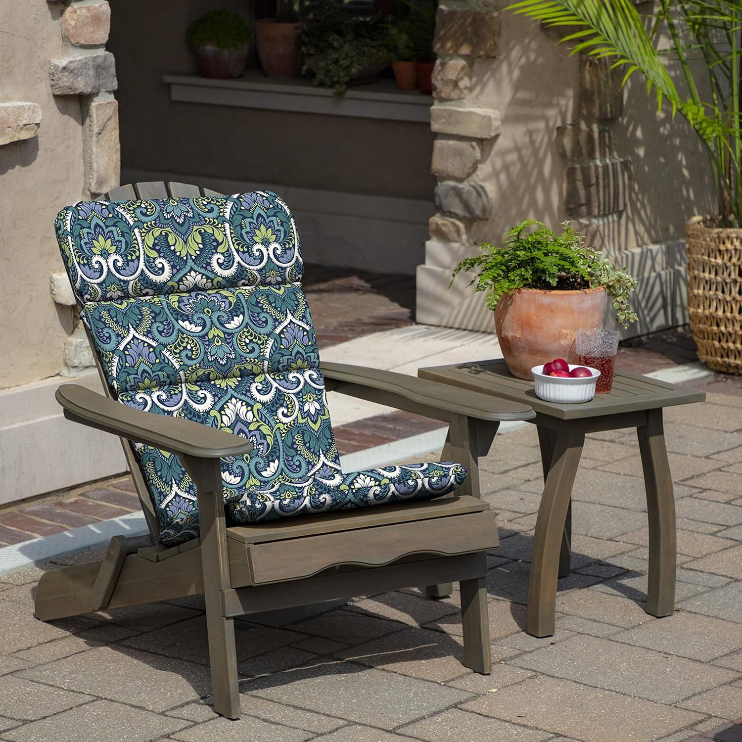 Arden Selections Outdoor Rocking Chair or Adirondack Cushion, 20 x 17, Water Repellent, Fade Resistant 17 x 20